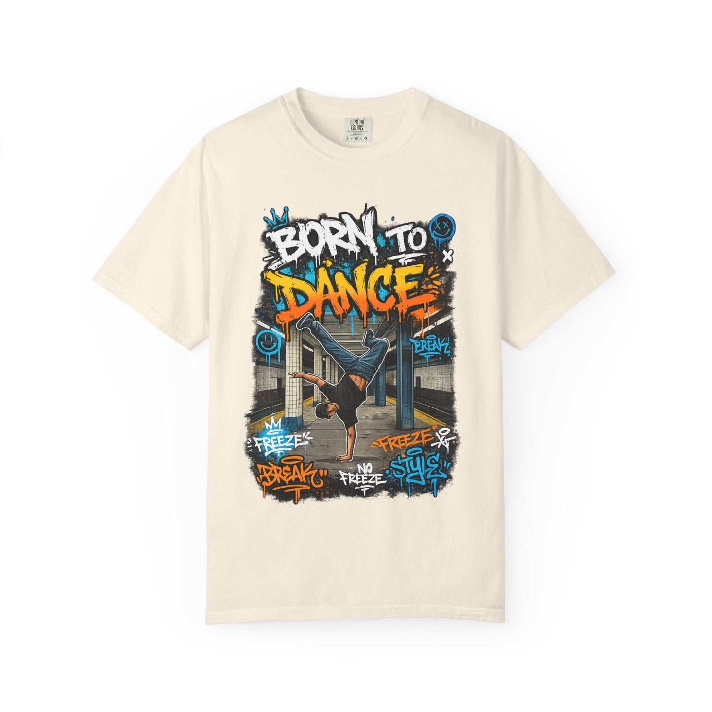 Born to Dance graffiti breakdance shirt | T-Shirt