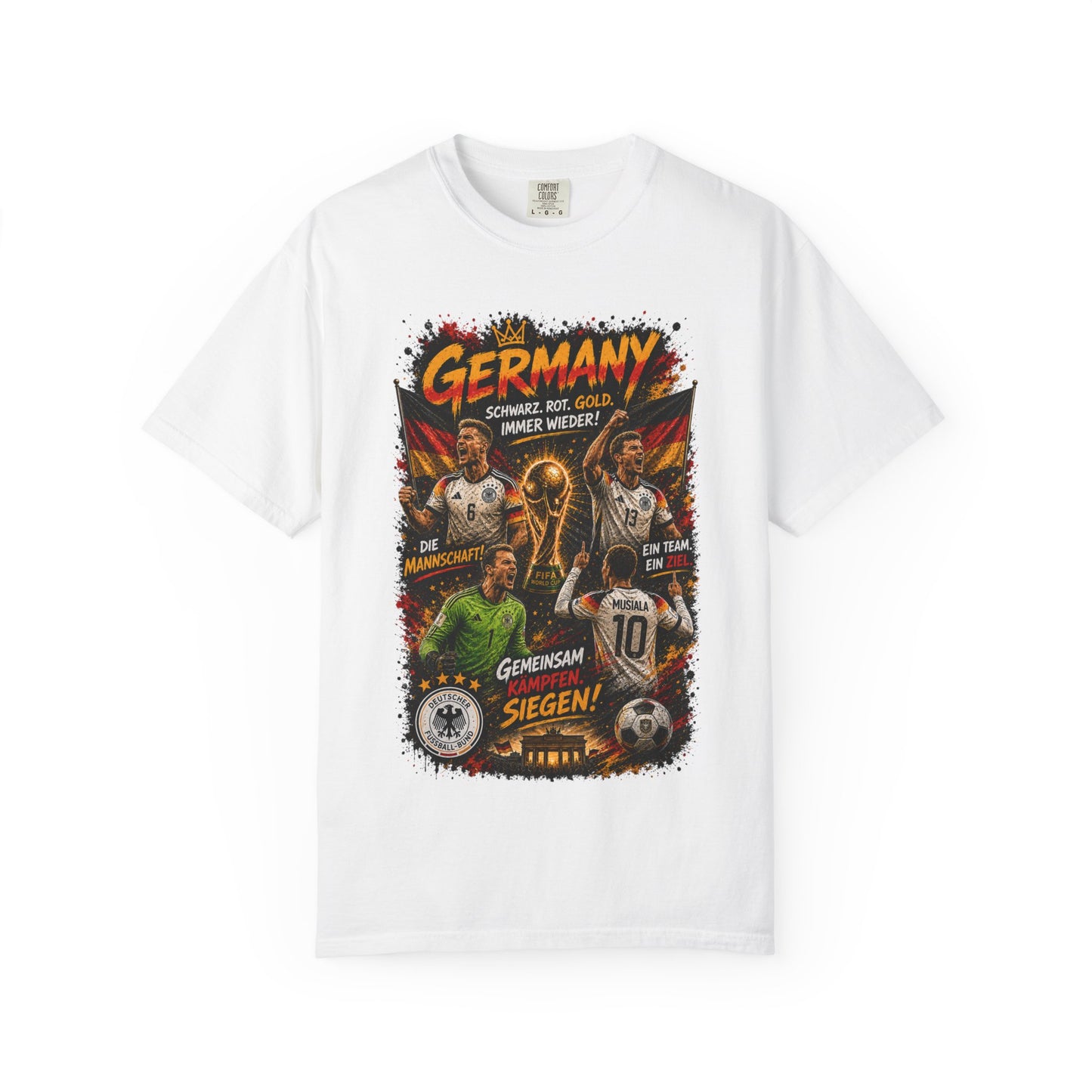 Germany Soccer Players Poster T-Shirt | World Cup Football Team Tee