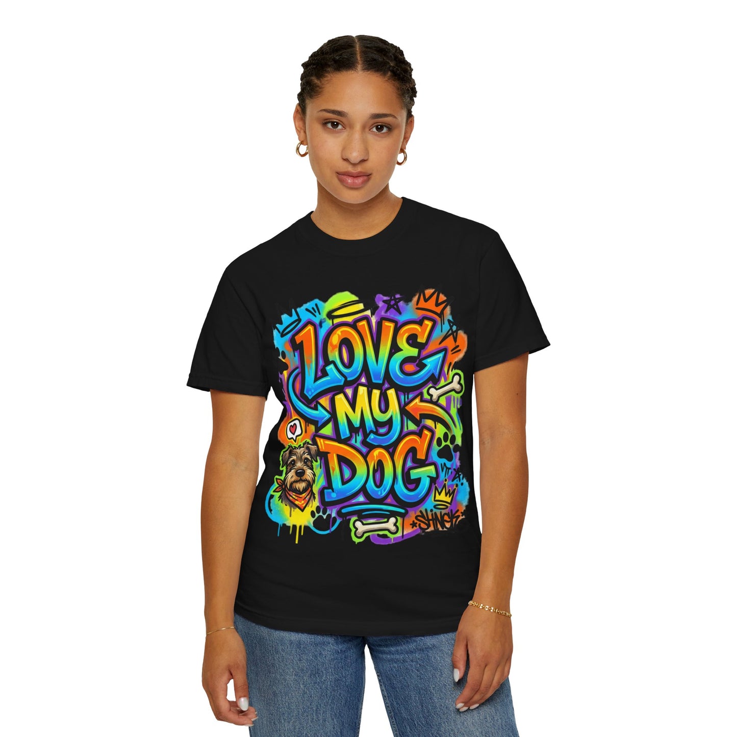 Love My Dog Graffiti T-Shirt