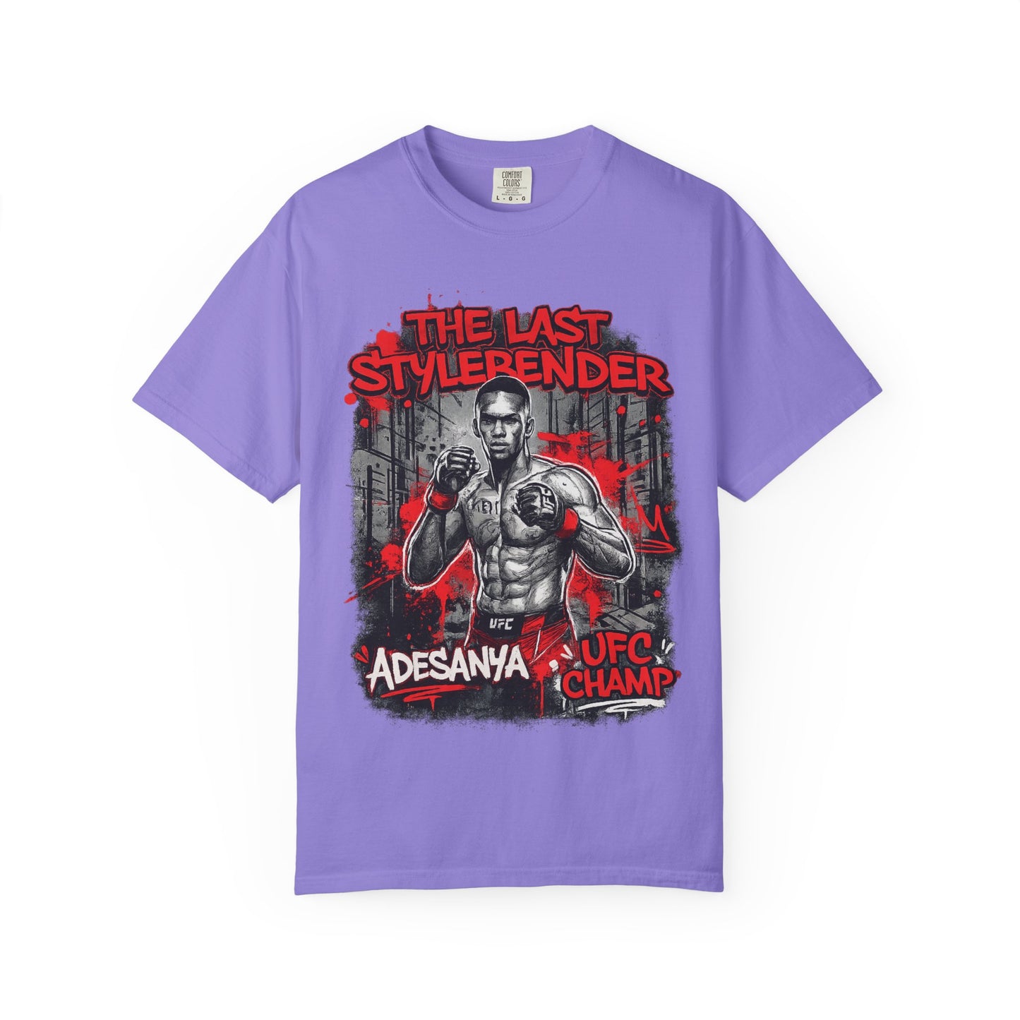 Adesanya 'The Last Stylerender' UFC Champ Graphic T-Shirt