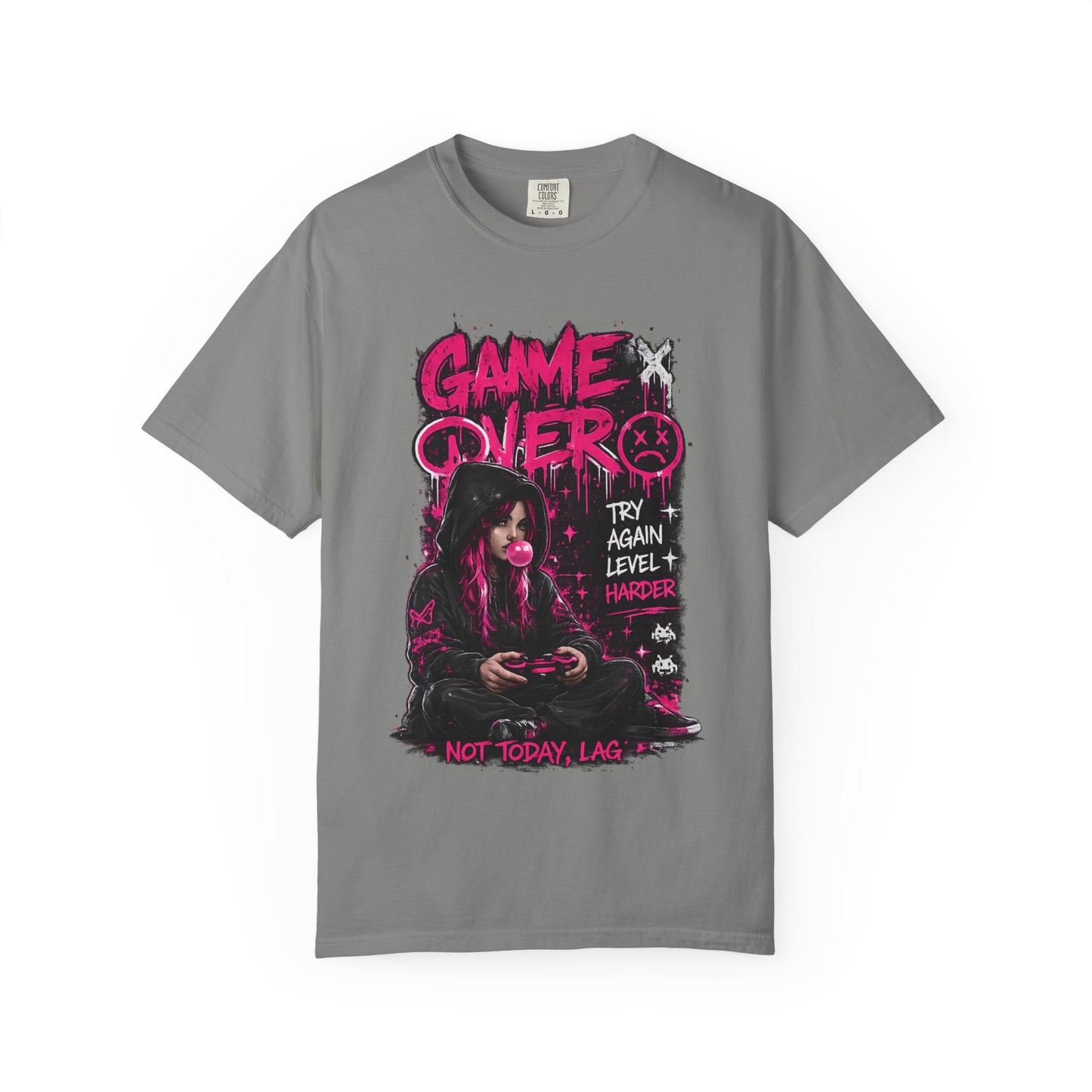 Game Over Graphic T-Shirt — 'Not Today, Lag' Gamer Tee