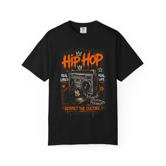 Hip Hop Boombox Respect the Culture T-shirt | Streetwear Music Tee