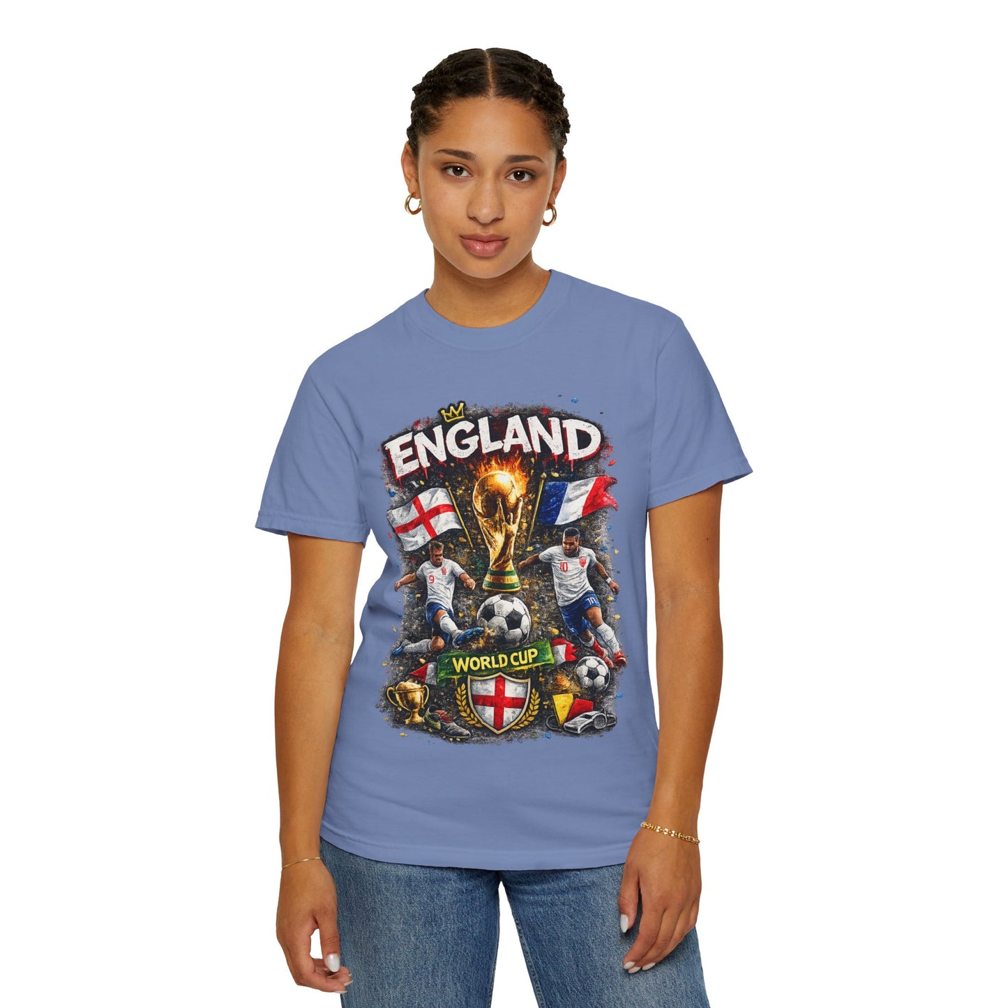 England World Cup Soccer T-Shirt | Football Trophy, St George Flags