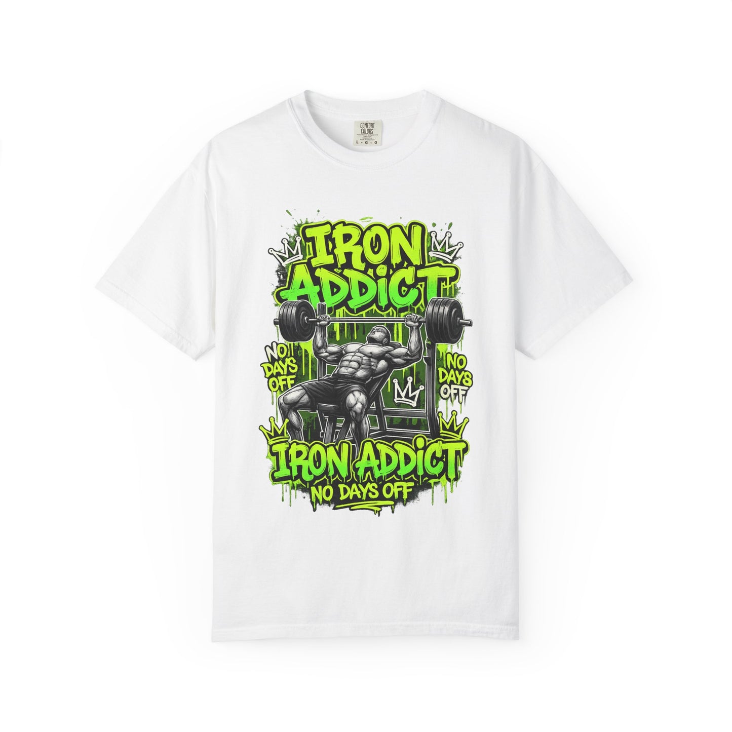 Iron Addict weightlifting graphic tee | T-Shirt