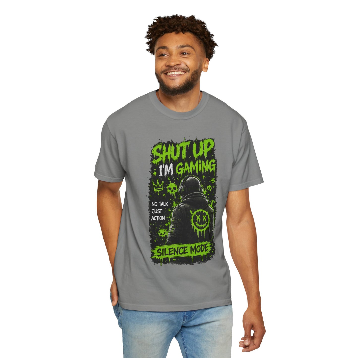 Shut Up I'm Gaming T-Shirt — 'Silence Mode' Gamer Graphic Tee