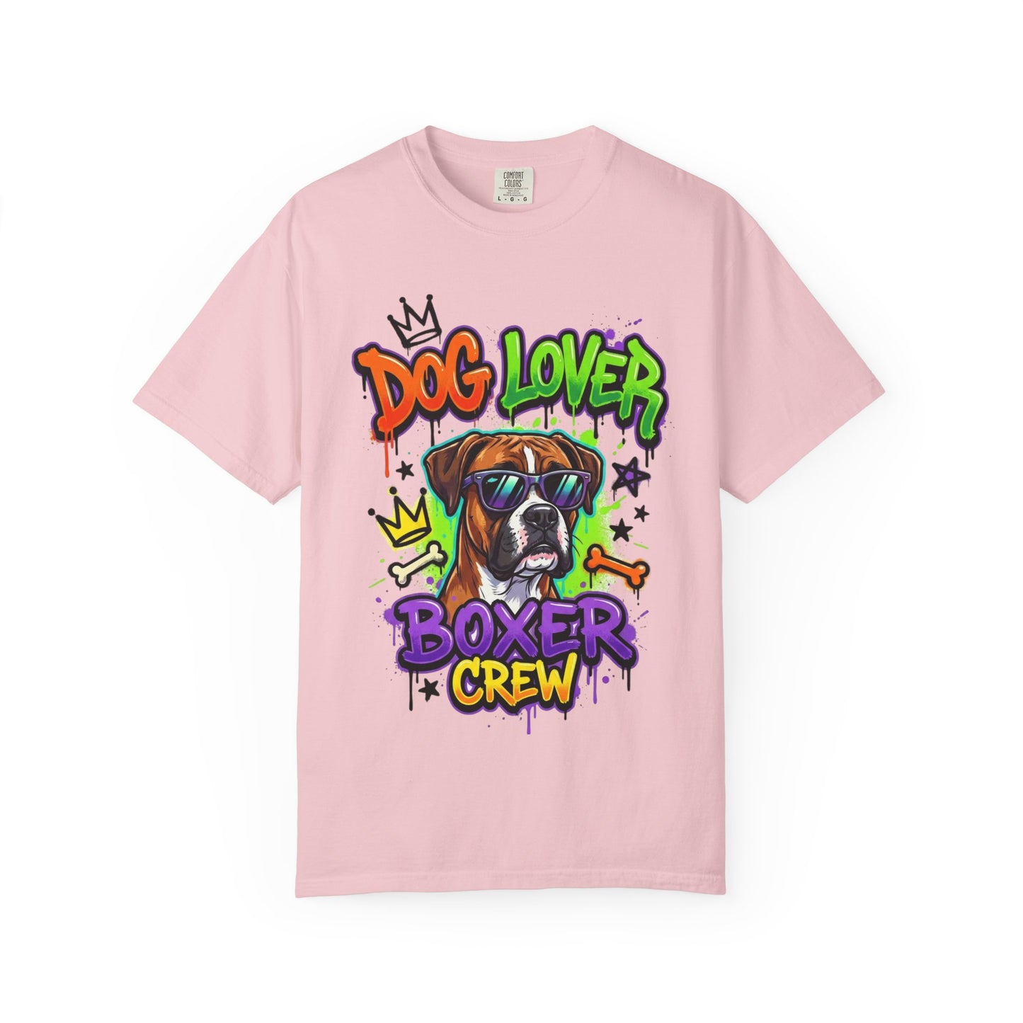 Boxer Crew Dog Lover T-Shirt — Graphic Dog Owner Tee