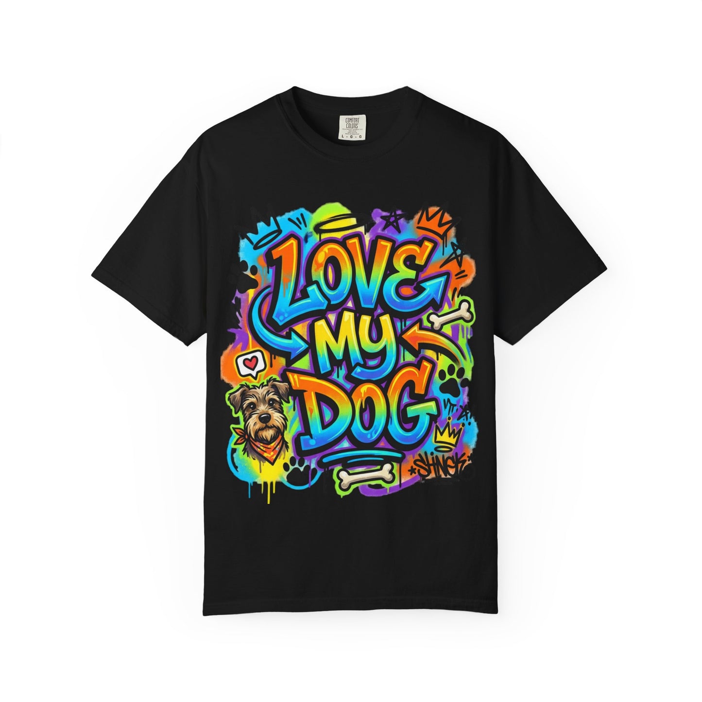 Love My Dog Graffiti T-Shirt