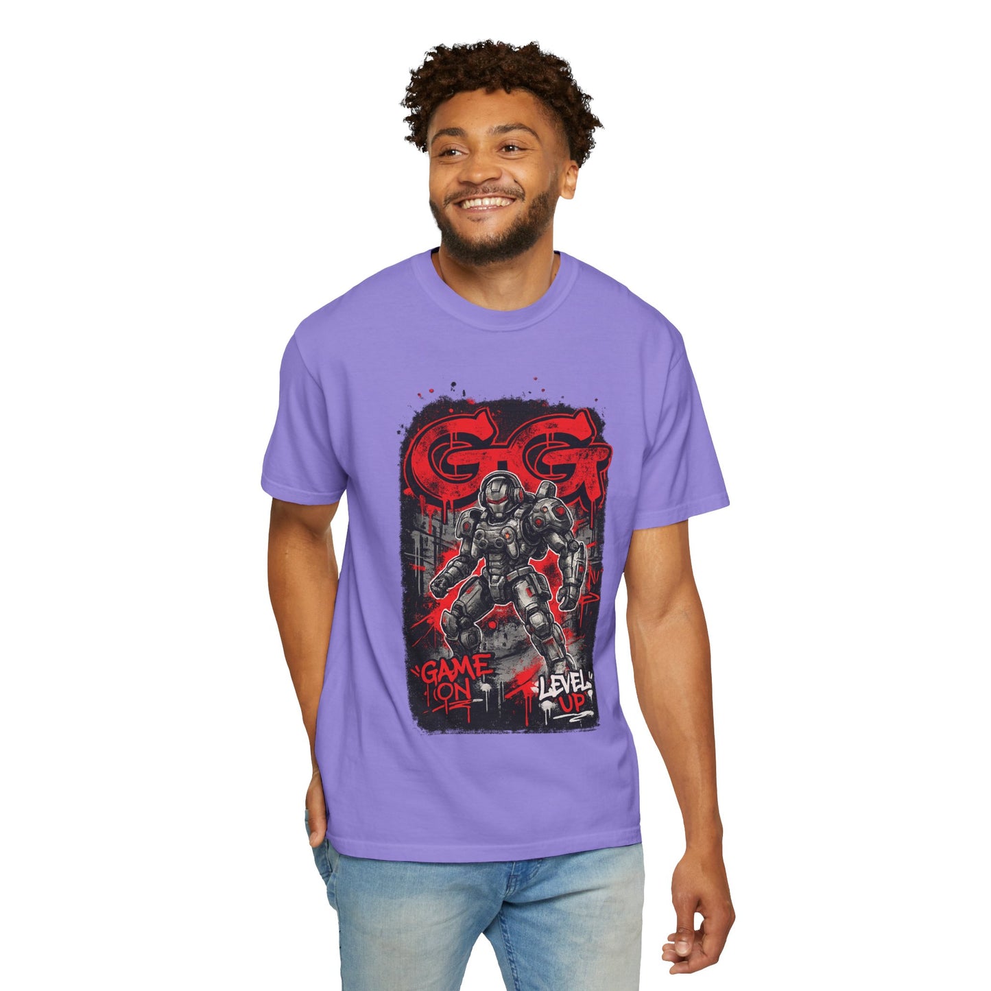 GG Game On Level Up Tee — Gamer Graphic T-Shirt
