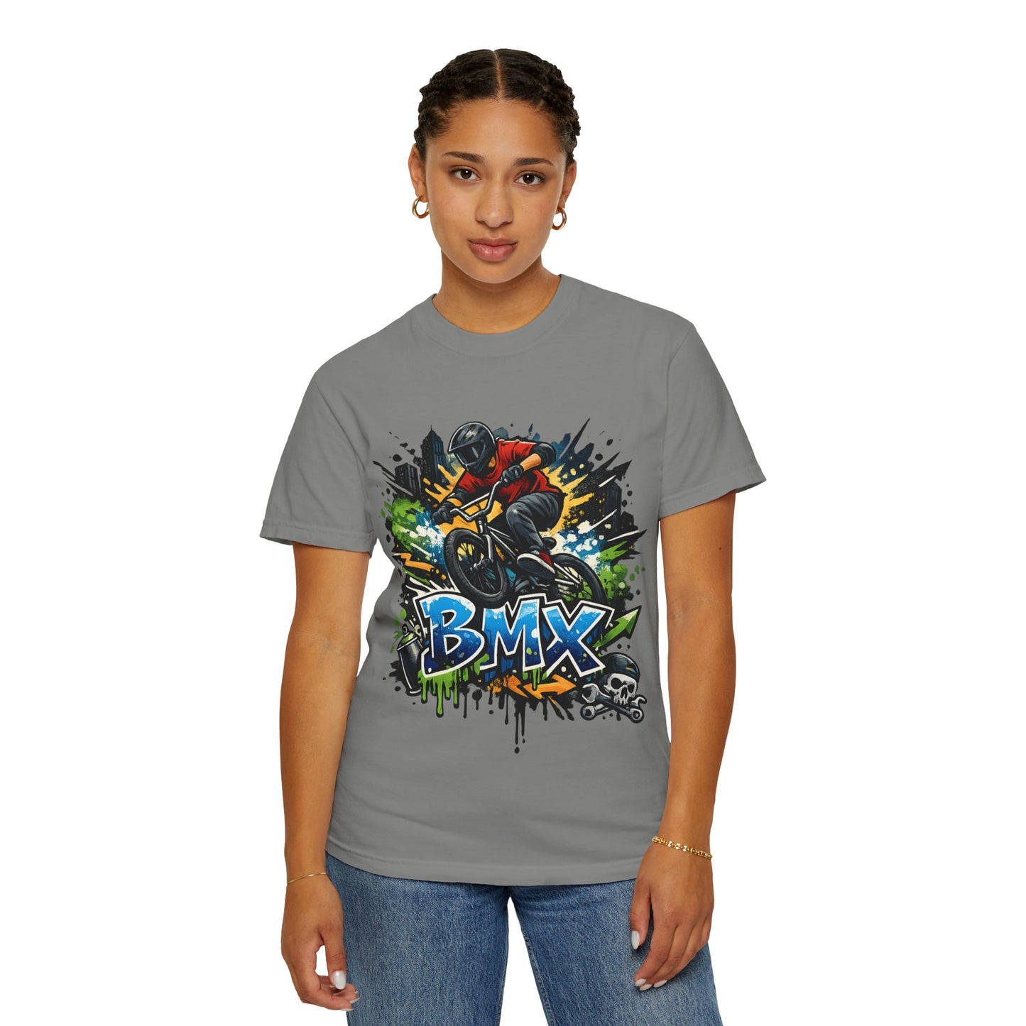 BMX Graffiti Rider T-Shirt — Extreme BMX Bike Tee