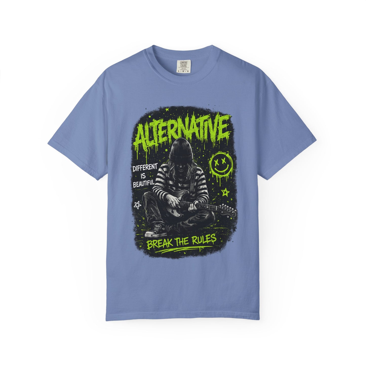 Alternative 'Break the Rules' Music Graphic T-Shirt