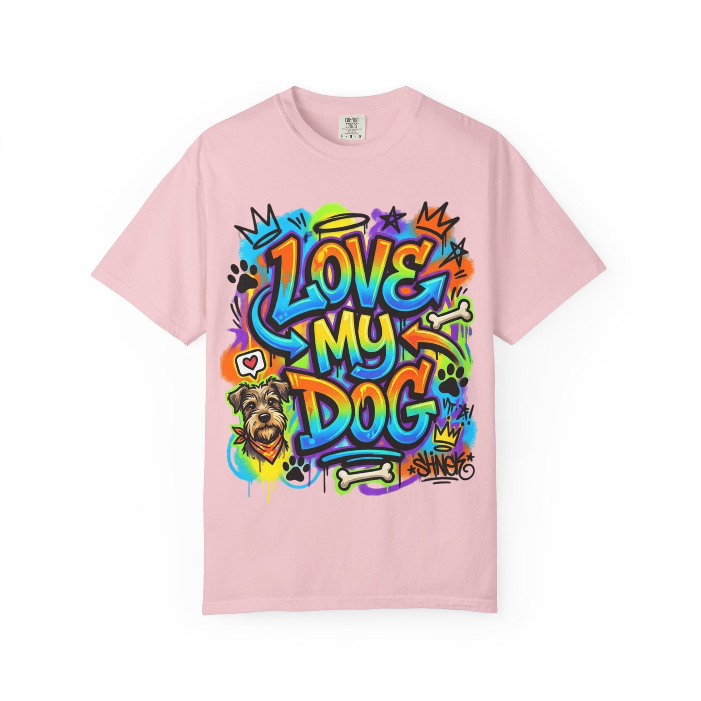 Love My Dog Graffiti T-Shirt