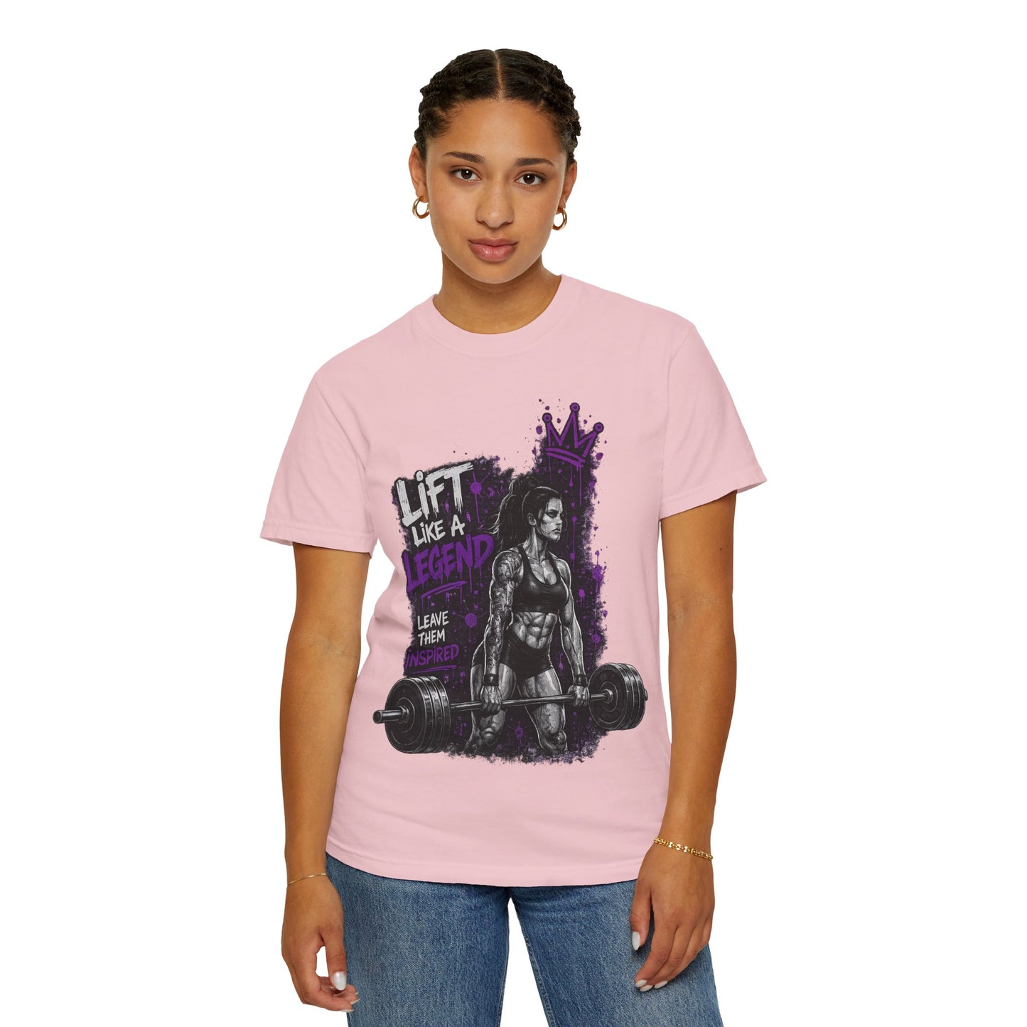 Lift Like a Legend Weightlifting T-Shirt — Female Power Deadlift Gym Tee