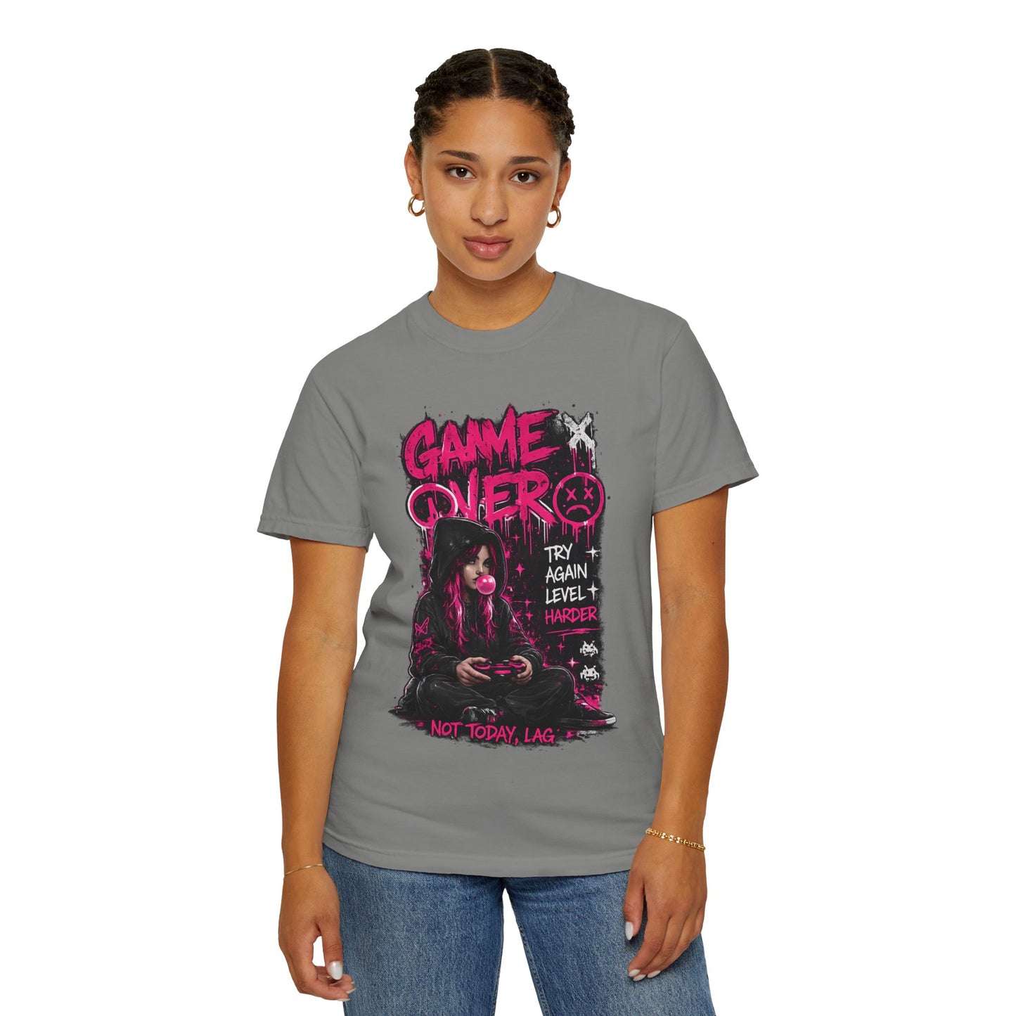 Game Over Graphic T-Shirt — 'Not Today, Lag' Gamer Tee
