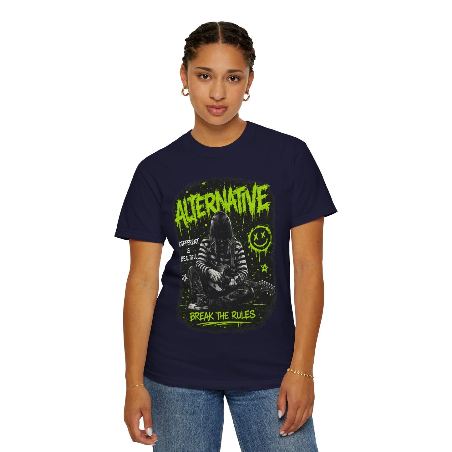 Alternative 'Break the Rules' Music Graphic T-Shirt