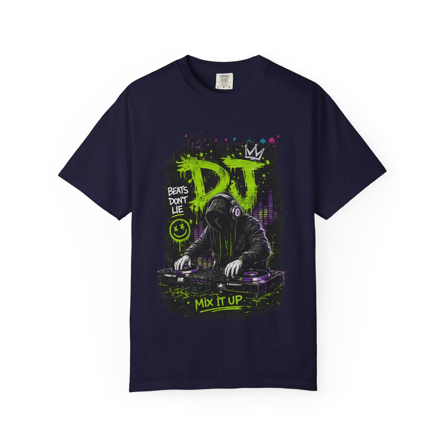 DJ Graffiti T-Shirt — "Beats Don’t Lie / Mix It Up" Streetwear Tee