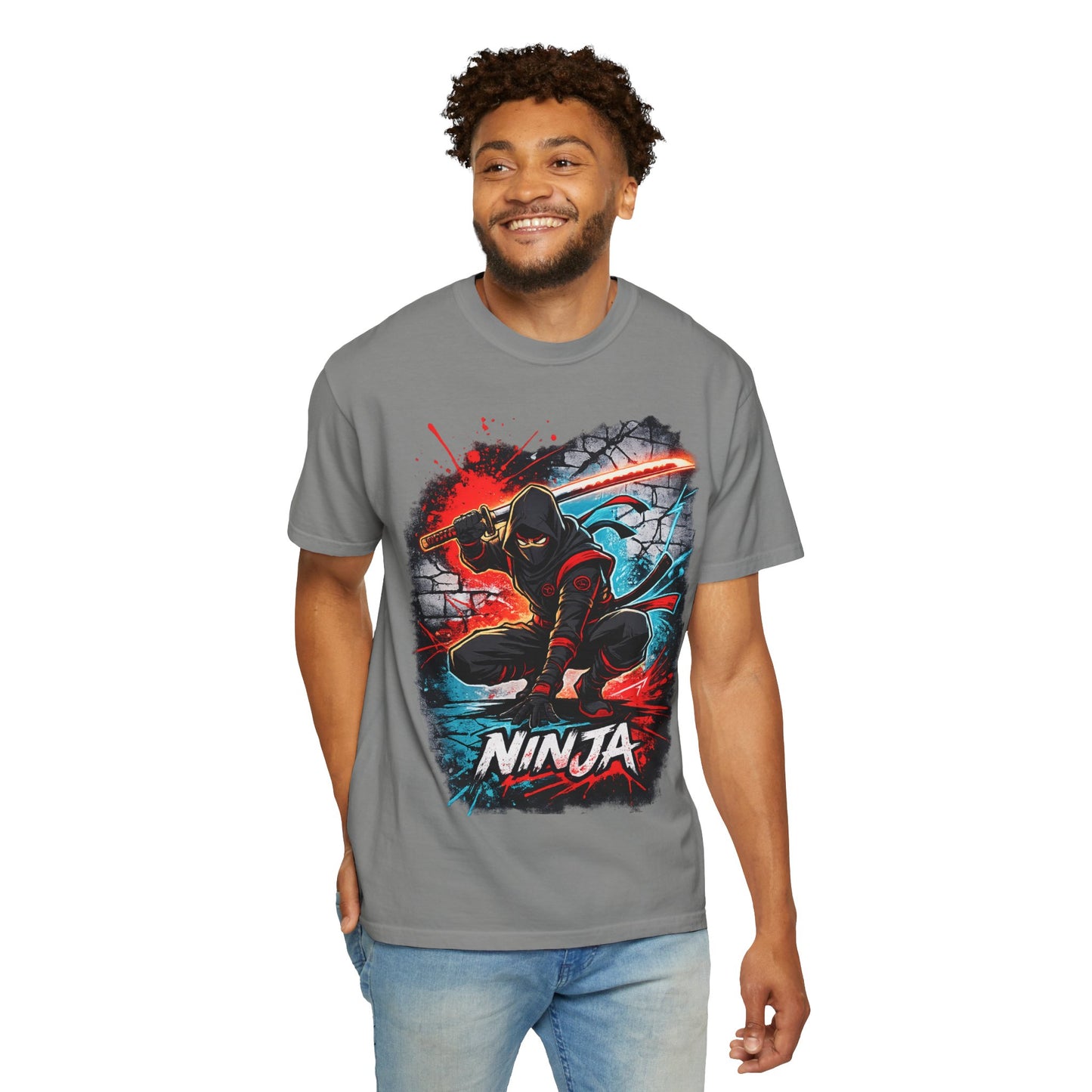 Ninja Graphic T-Shirt — Bold Samurai Night Warrior Tee