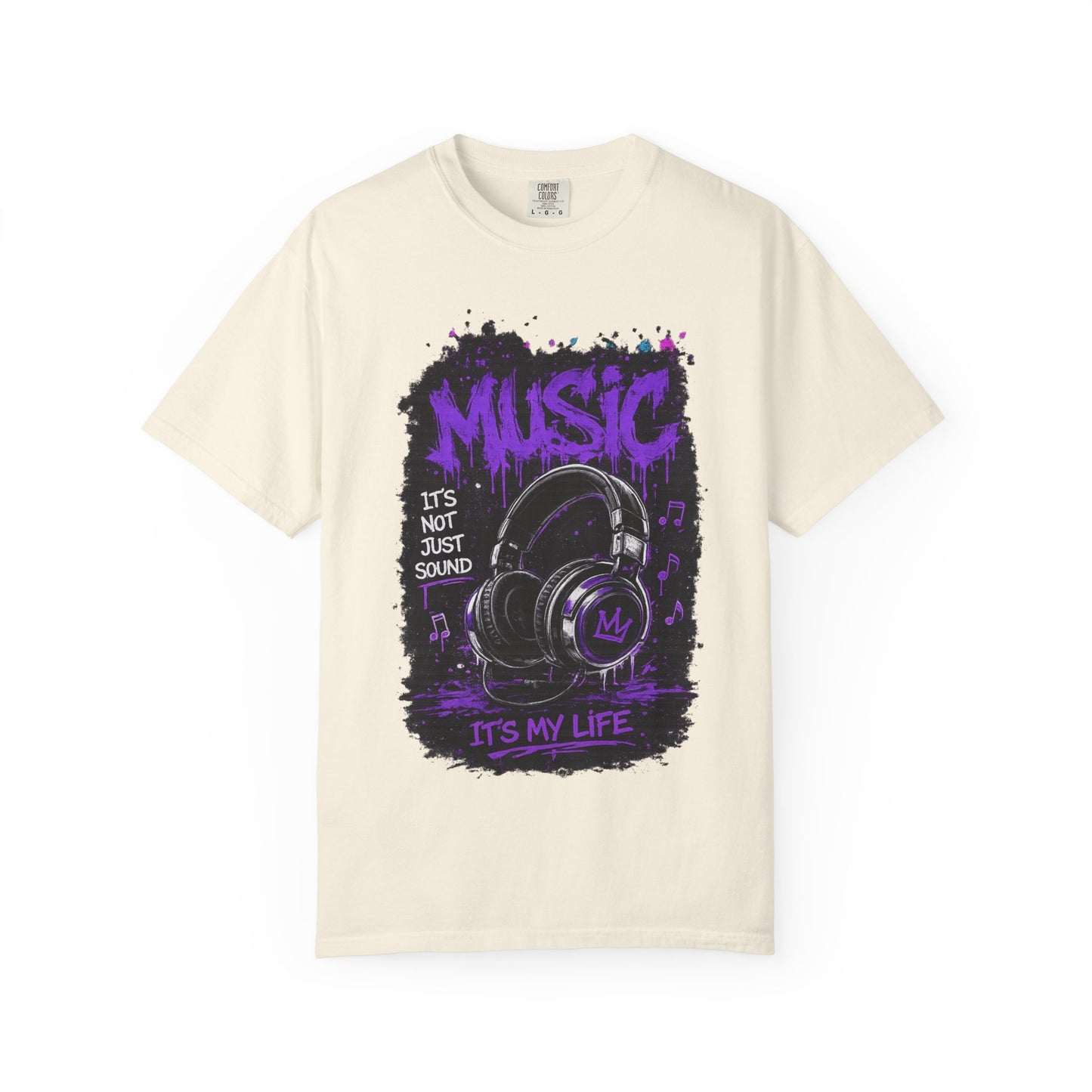 Music Is My Life T-Shirt — Headphones Graphic Tee