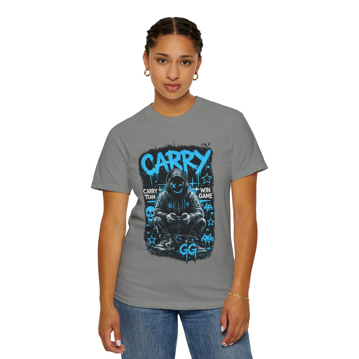 Carry Gamer Hoodie T-Shirt | Esports Gamer Graphic Tee
