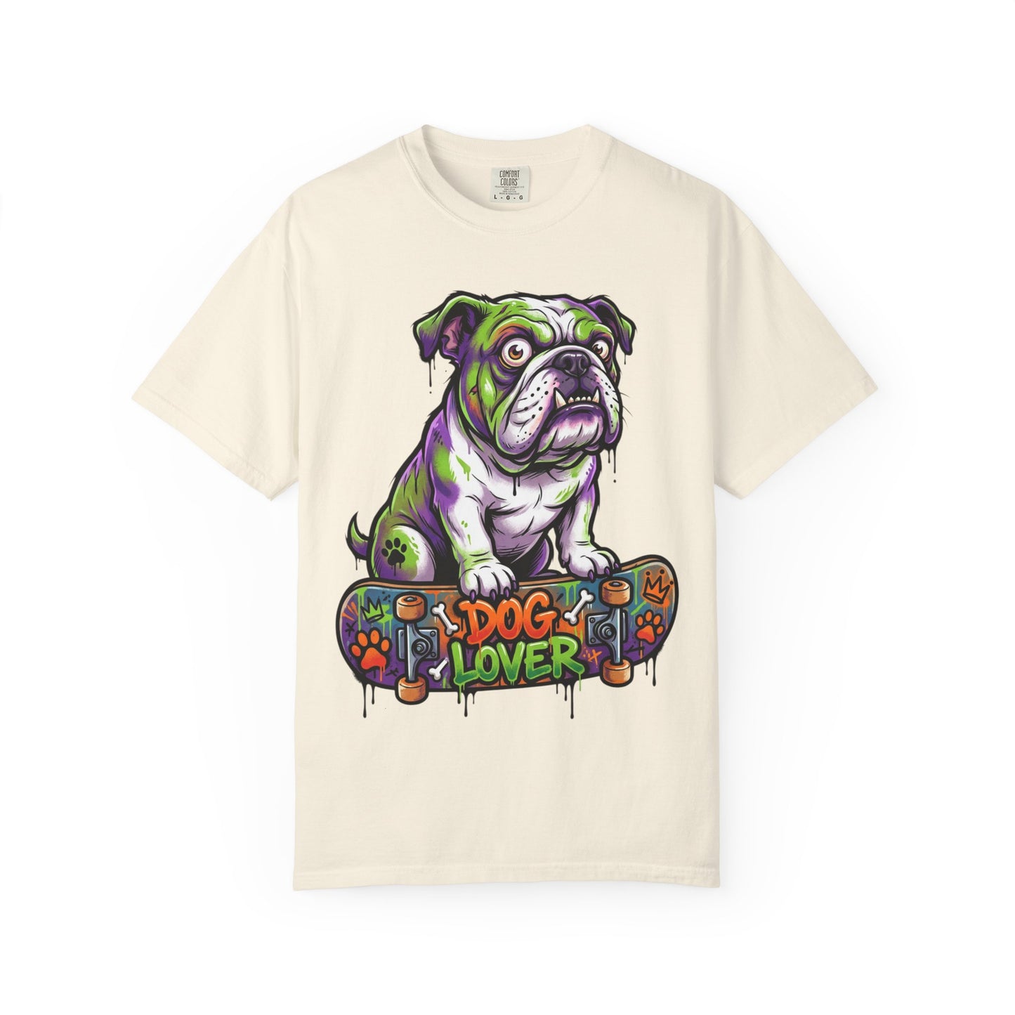 Dog Lover Skateboard Bulldog T-Shirt