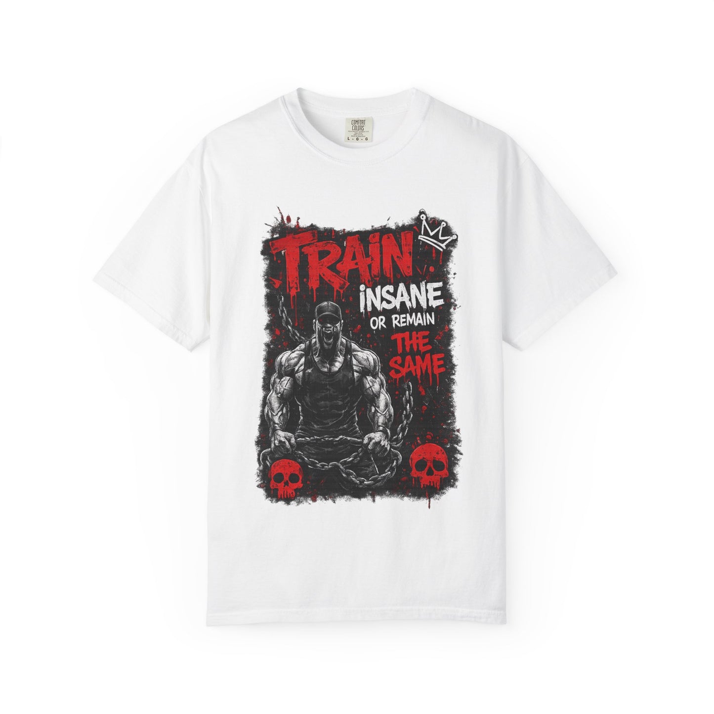 Train Insane Fitness T-Shirt — “Train Insane or Remain the Same” Gym Tee