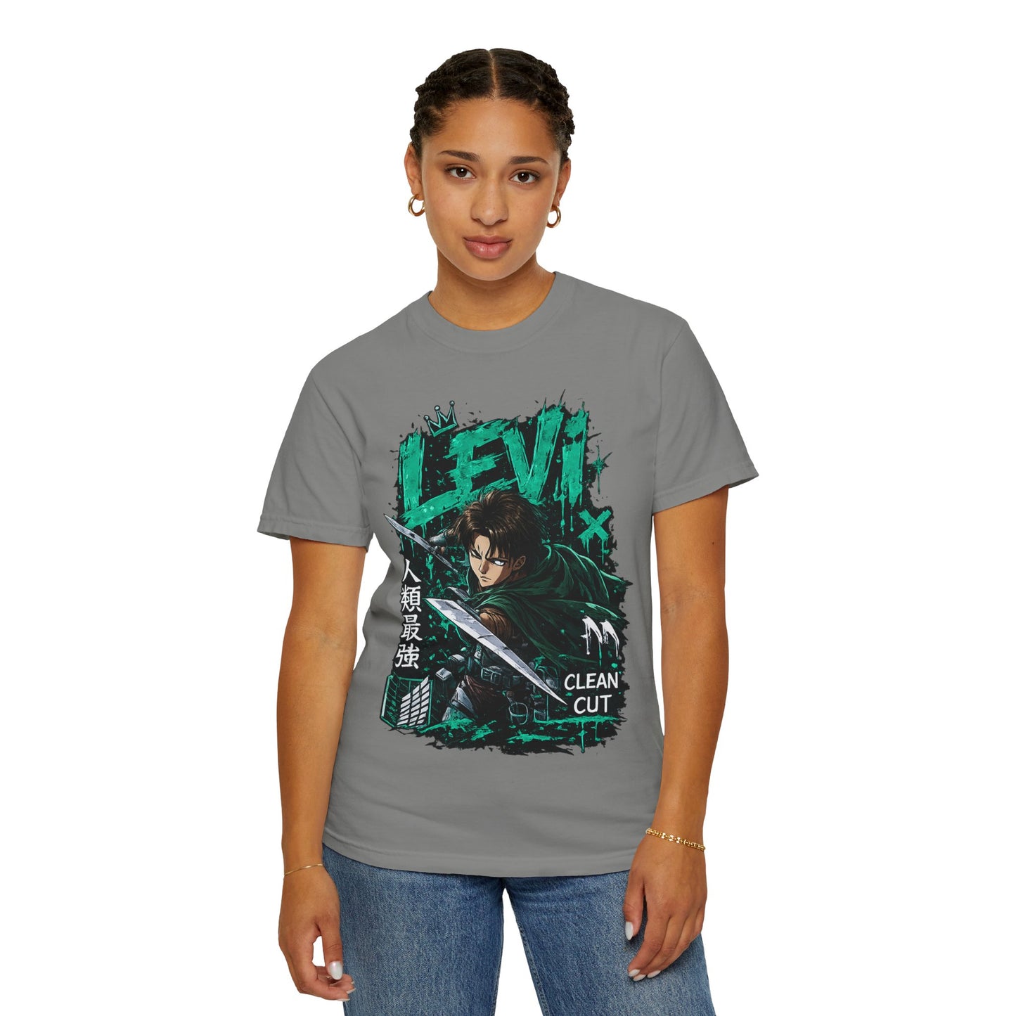 Levi Anime T-Shirt — 'Clean Cut' Attack Gear Tee