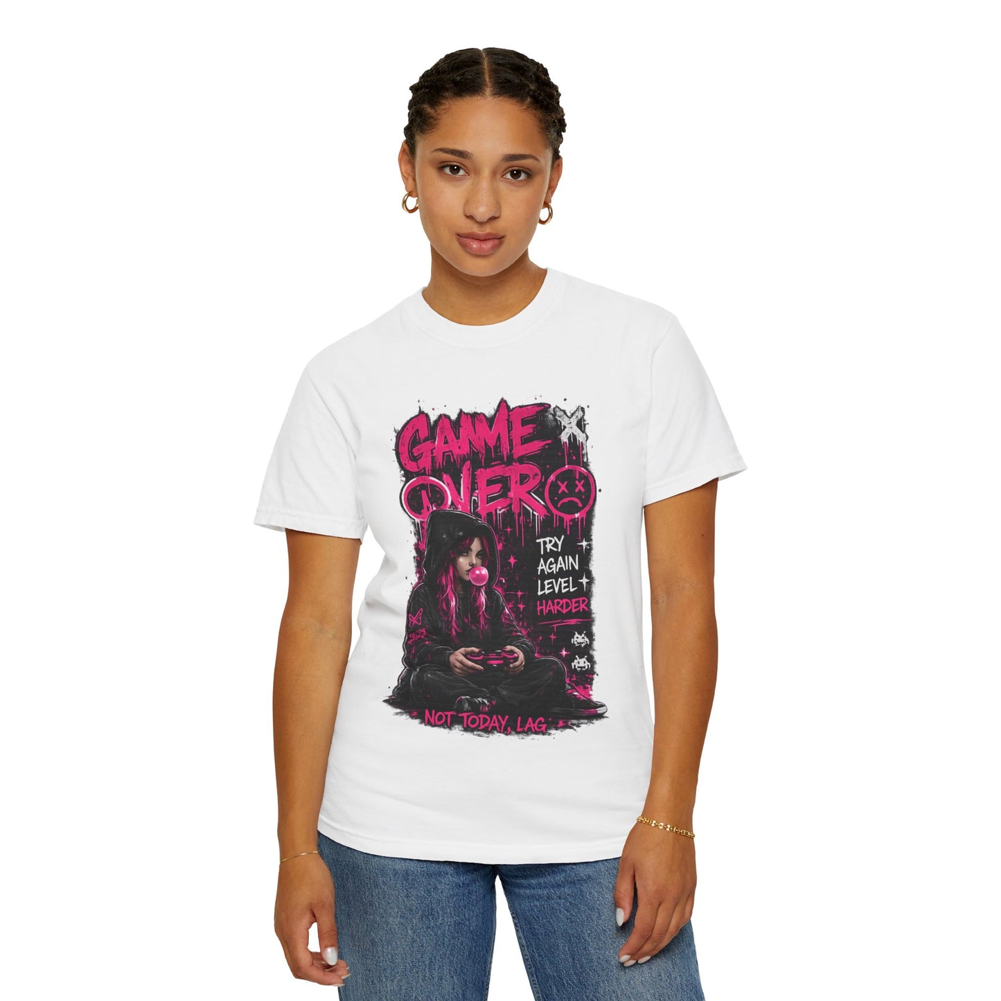Game Over Graphic T-Shirt — 'Not Today, Lag' Gamer Tee