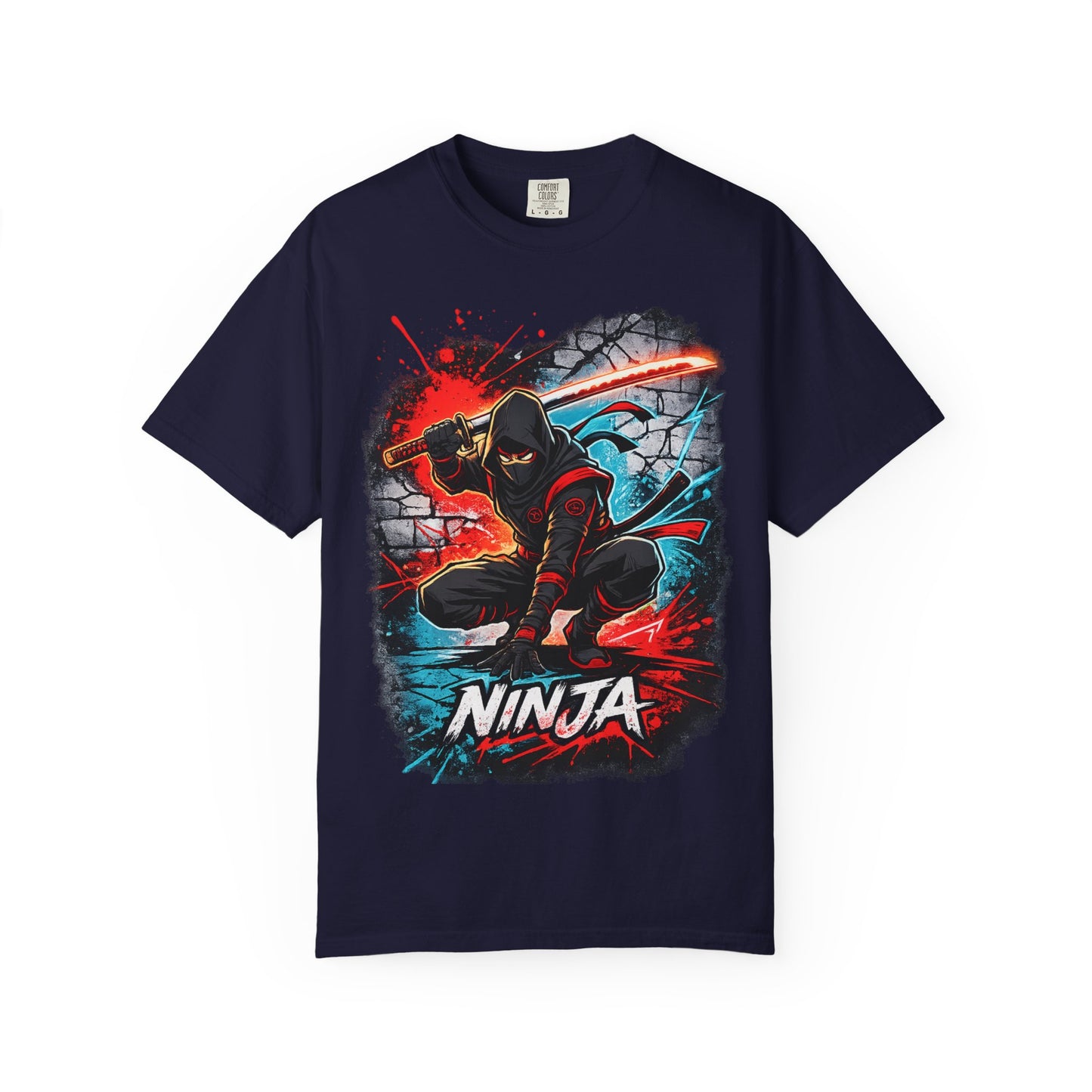Ninja Graphic T-Shirt — Bold Samurai Night Warrior Tee