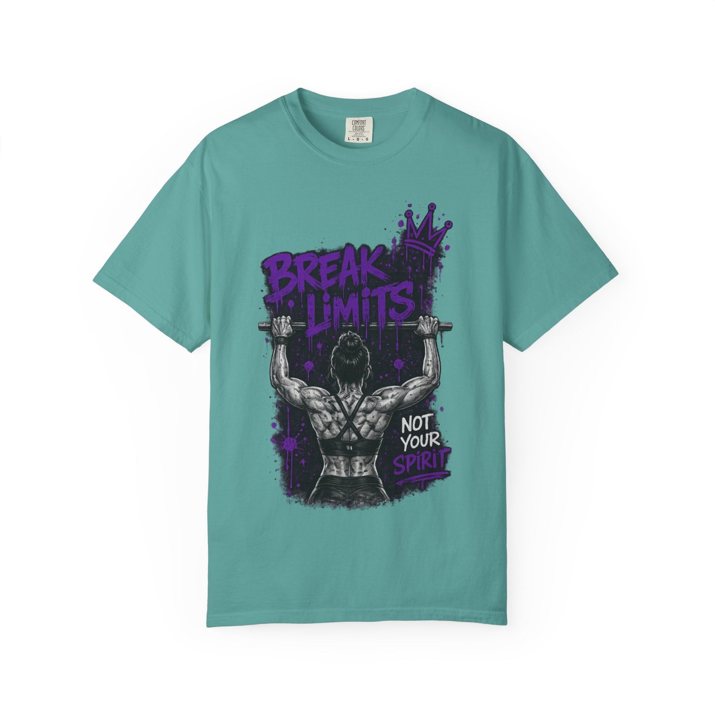 Break Limits Weightlifting T-Shirt – "Not Your Spirit" Gym Tee