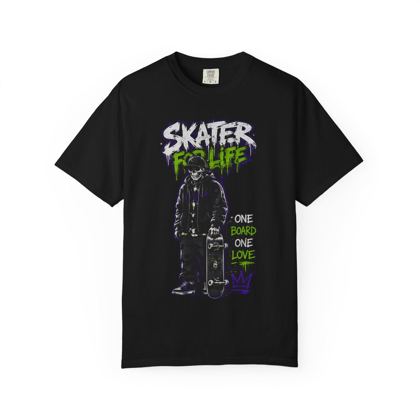 Skater for Life T-Shirt — One Board One Love Skateboard Graphic Tee