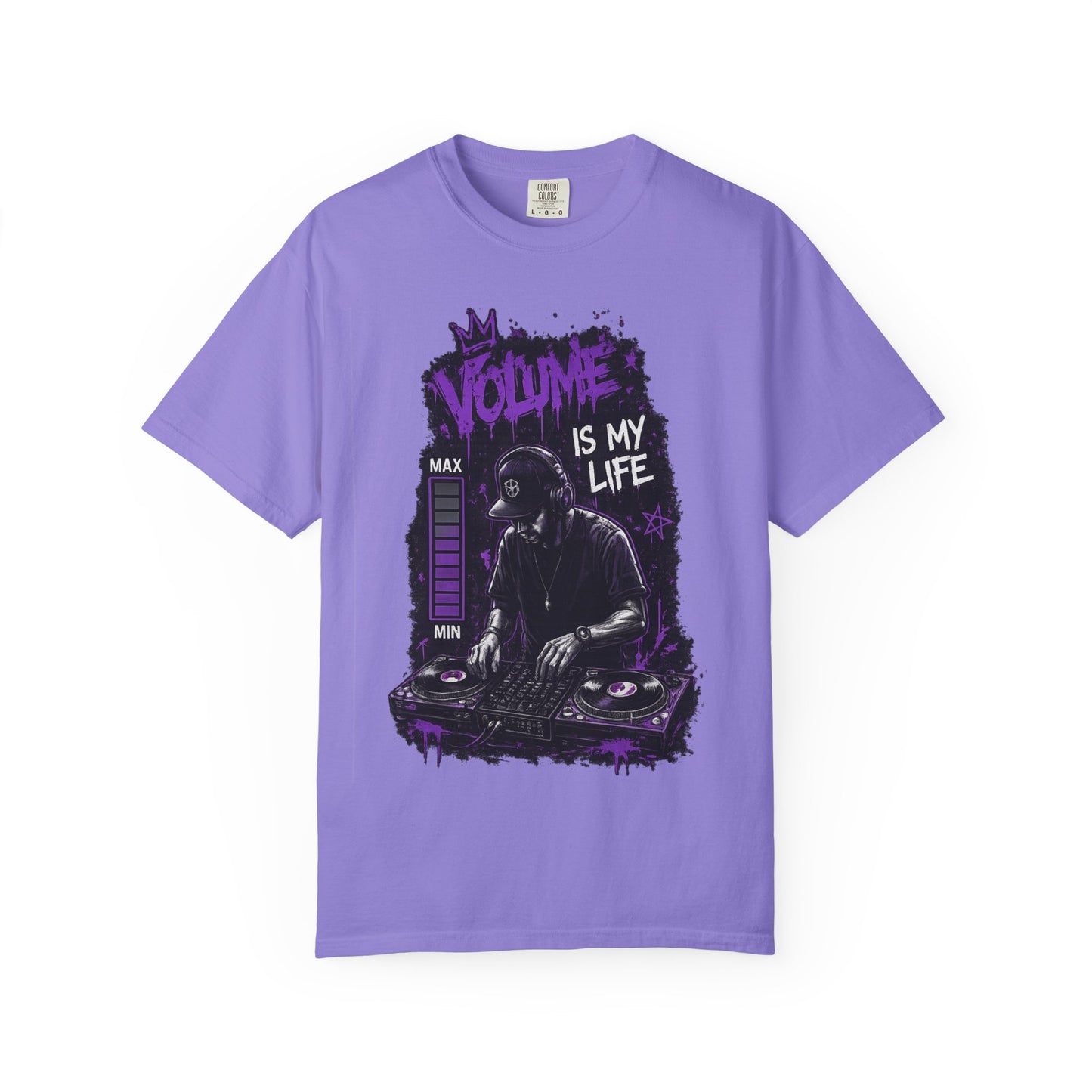 Volume Is My Life DJ T‑Shirt — Graphic Turntable Tee for Music Lovers