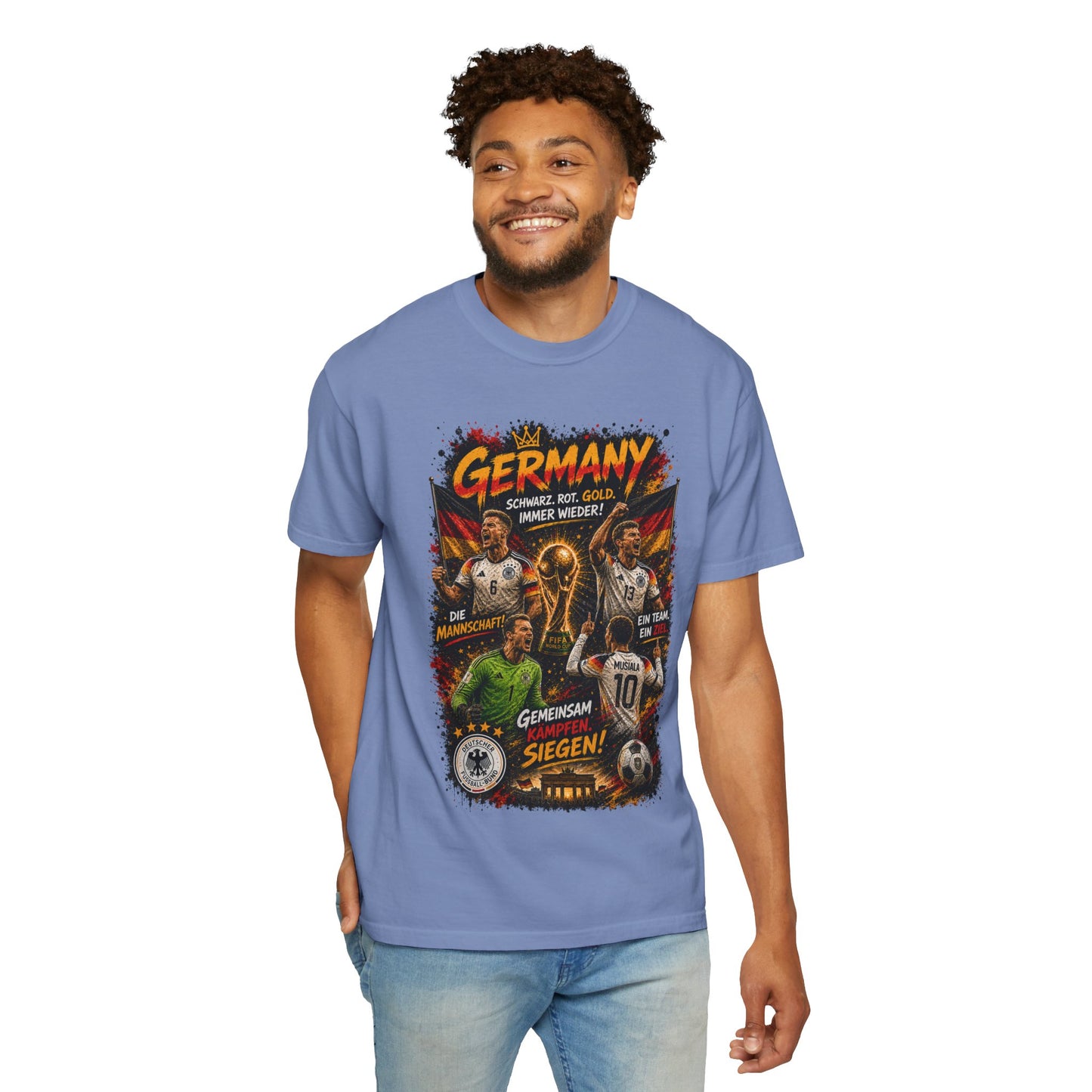 Germany Soccer Players Poster T-Shirt | World Cup Football Team Tee