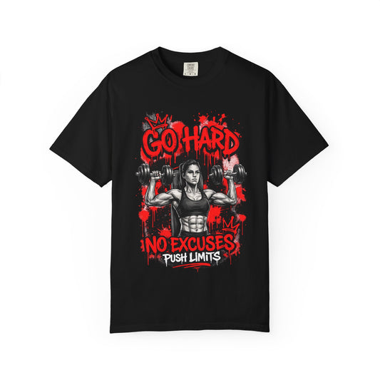 Go Hard No Excuses Fitness T-Shirt