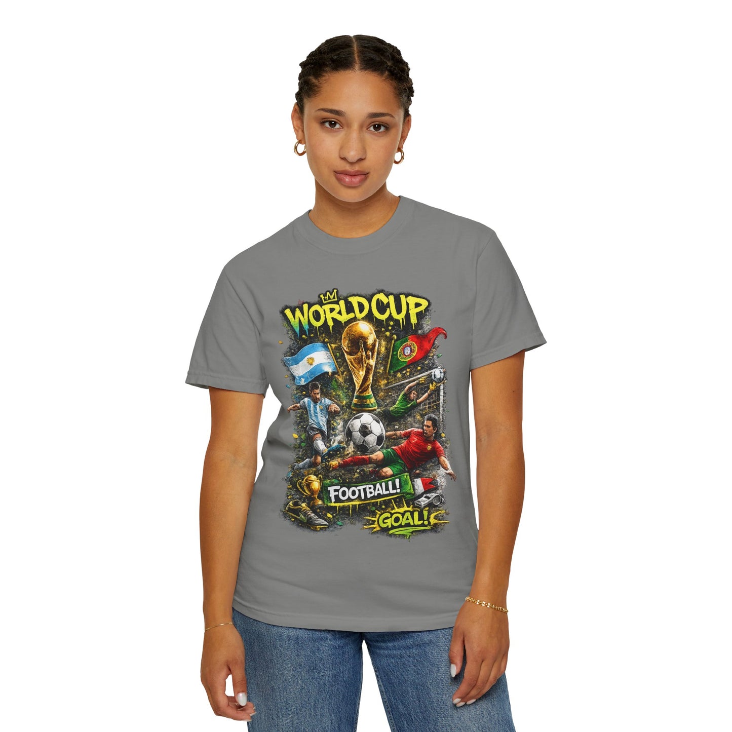 World Cup Soccer Players T-Shirt | Football Goal Graphic Tee