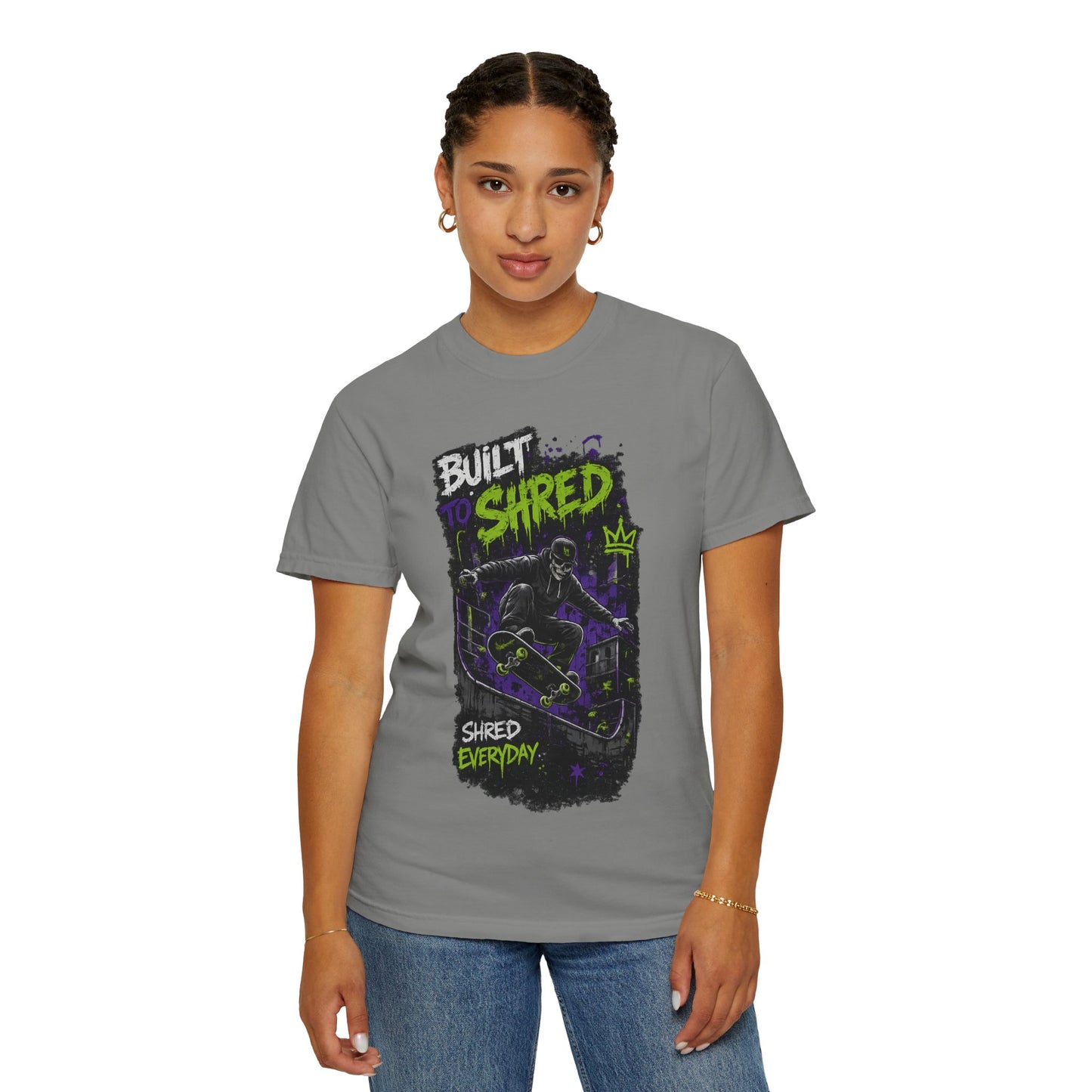 Built to Shred Skateboard T-Shirt — "Shred Everyday" Graphic Tee