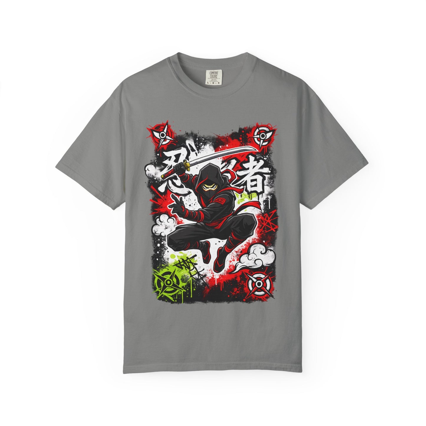 Ninja Warrior Graphic T-Shirt — Japanese Kanji Samurai Streetwear