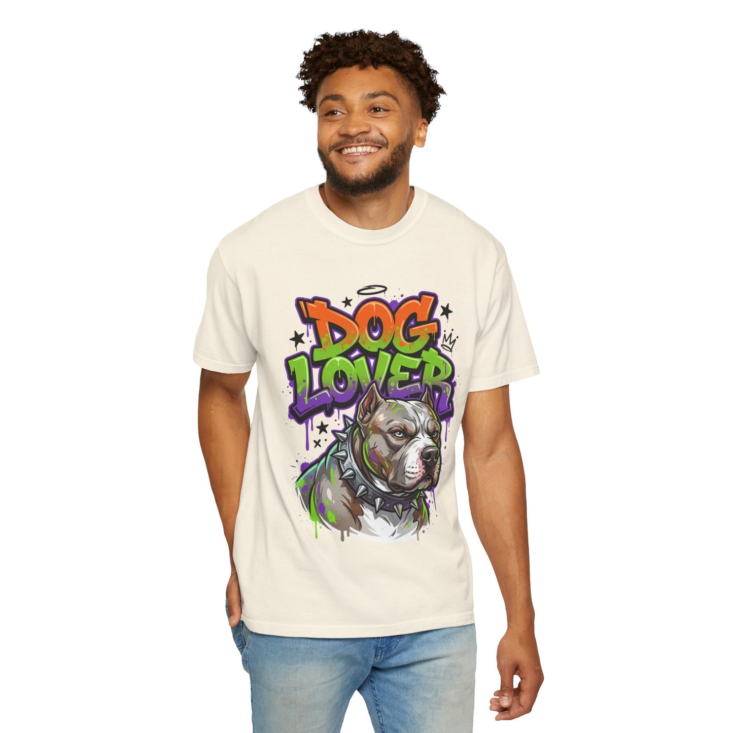 Dog Lover T-Shirt — Urban Graffiti Pitbull Tee
