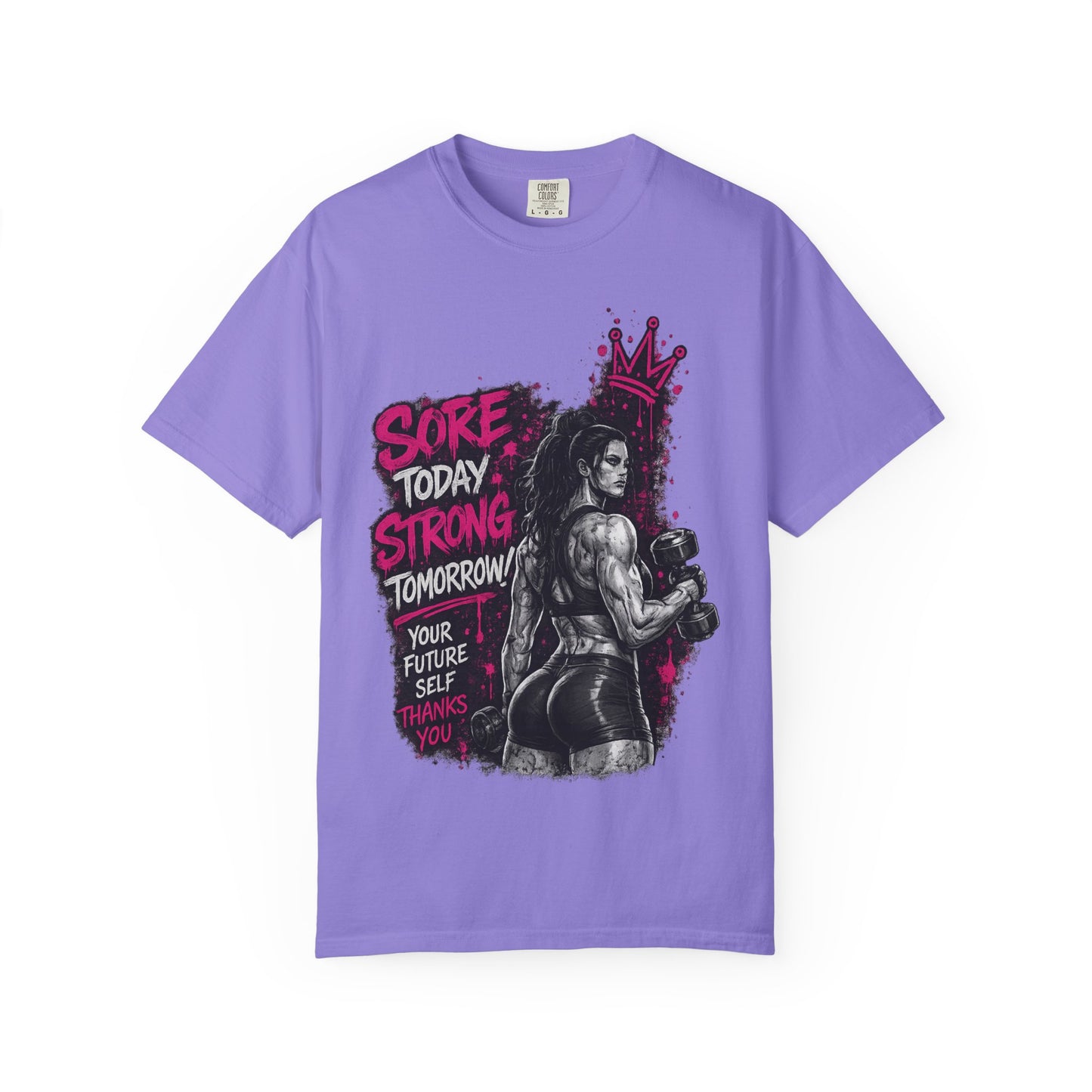 Motivational Boxing T-Shirt — "Sore Today, Strong Tomorrow" Gym Tee