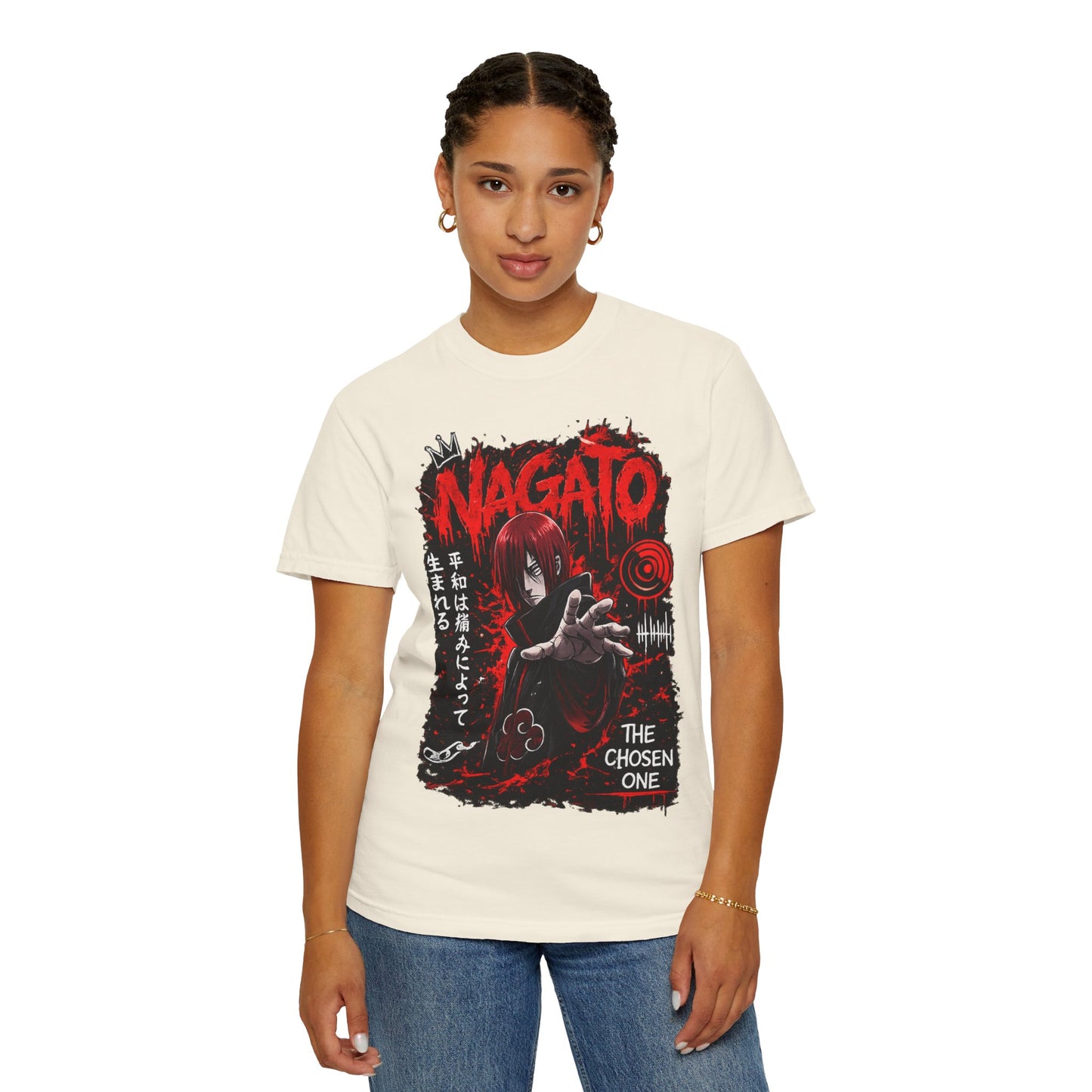 Nagato Graphic T-Shirt — 'The Chosen One' Anime Horror Tee