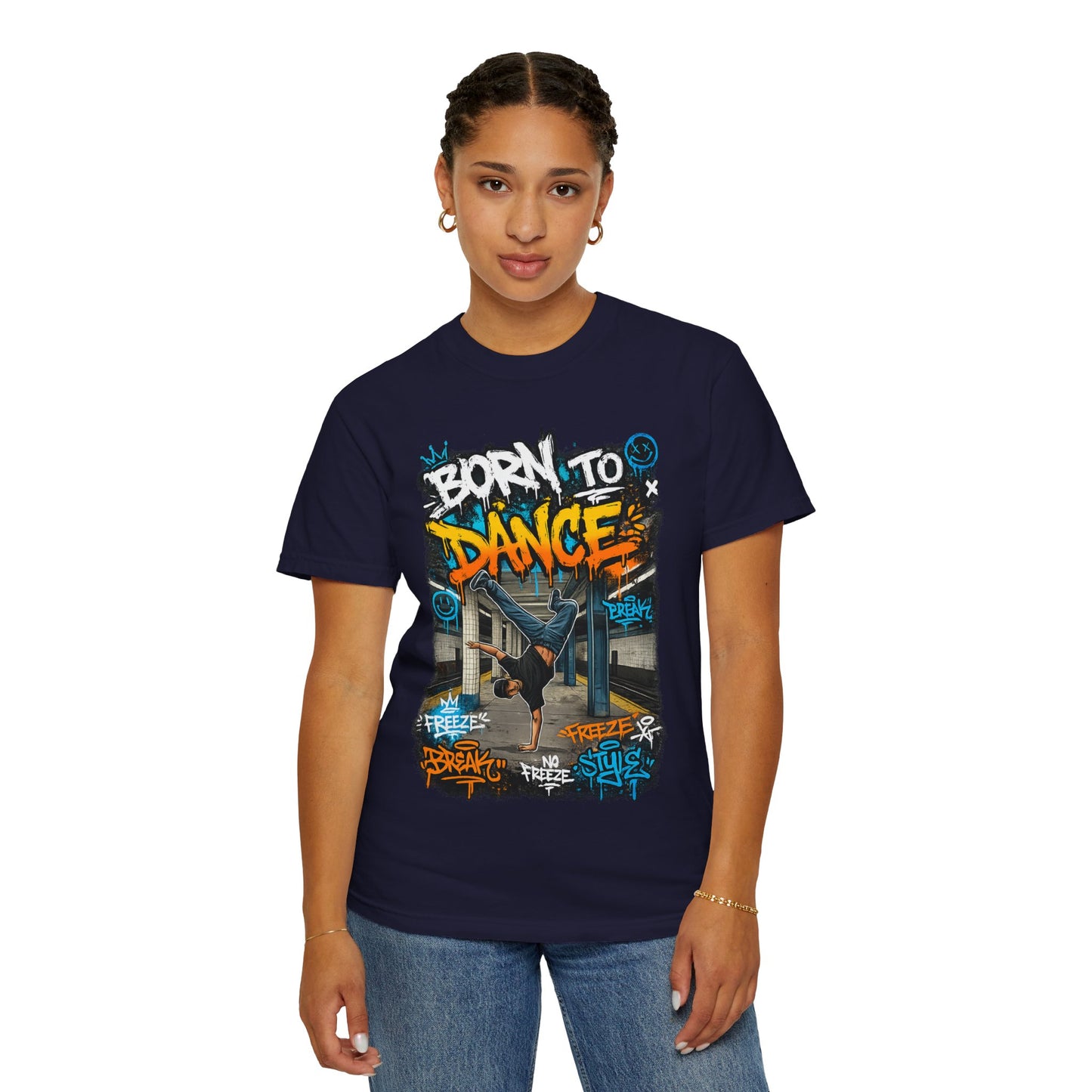 Born to Dance graffiti breakdance shirt | T-Shirt