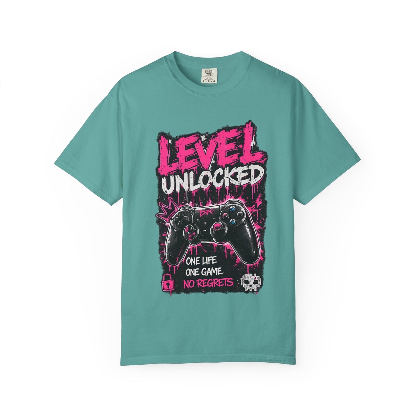 Level Unlocked Gamer T-Shirt — "One Life, One Game" Graphic Tee