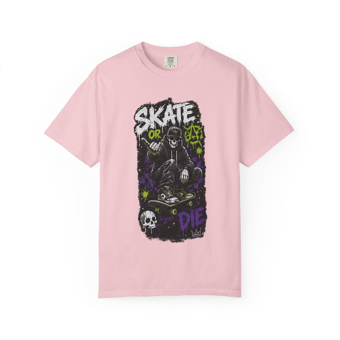 Skate or Die Graphic T‑Shirt — Grim Reaper Skateboard Tee