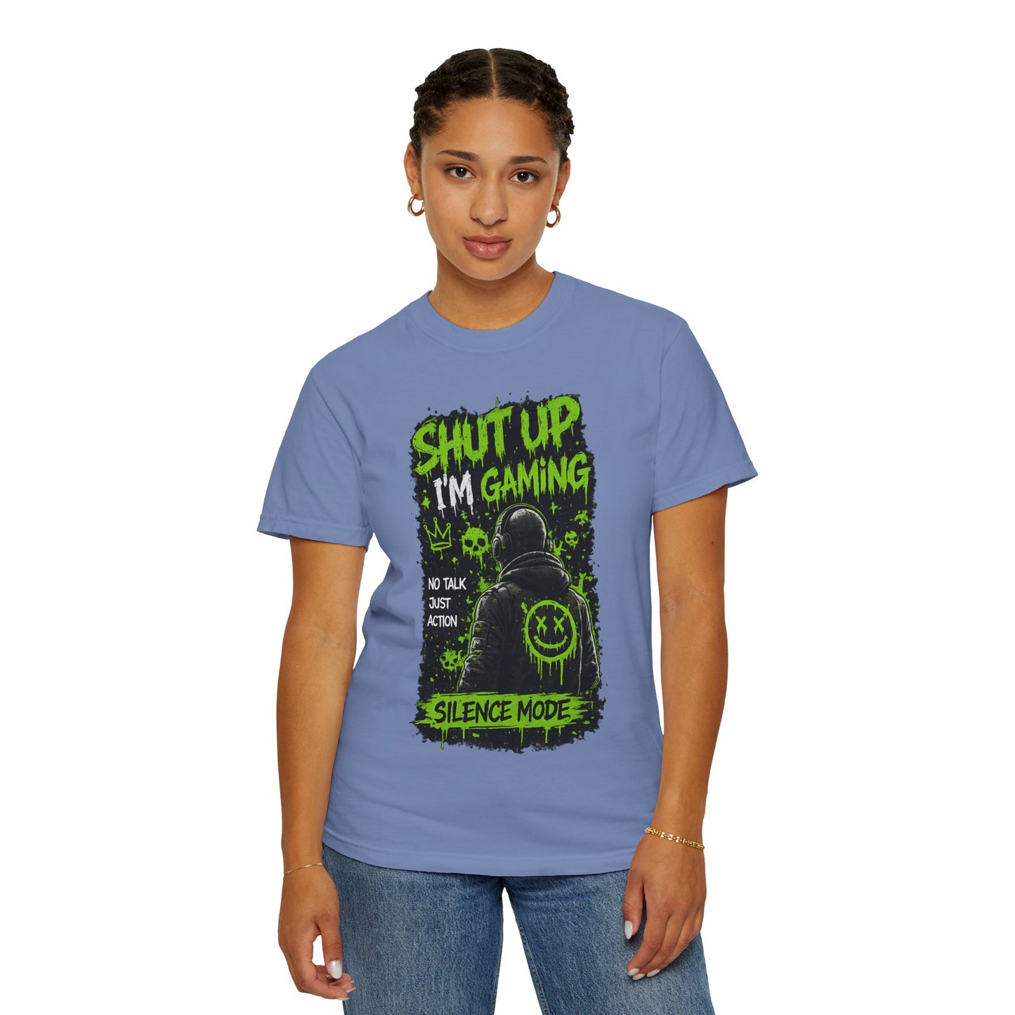 Shut Up I'm Gaming T-Shirt — 'Silence Mode' Gamer Graphic Tee