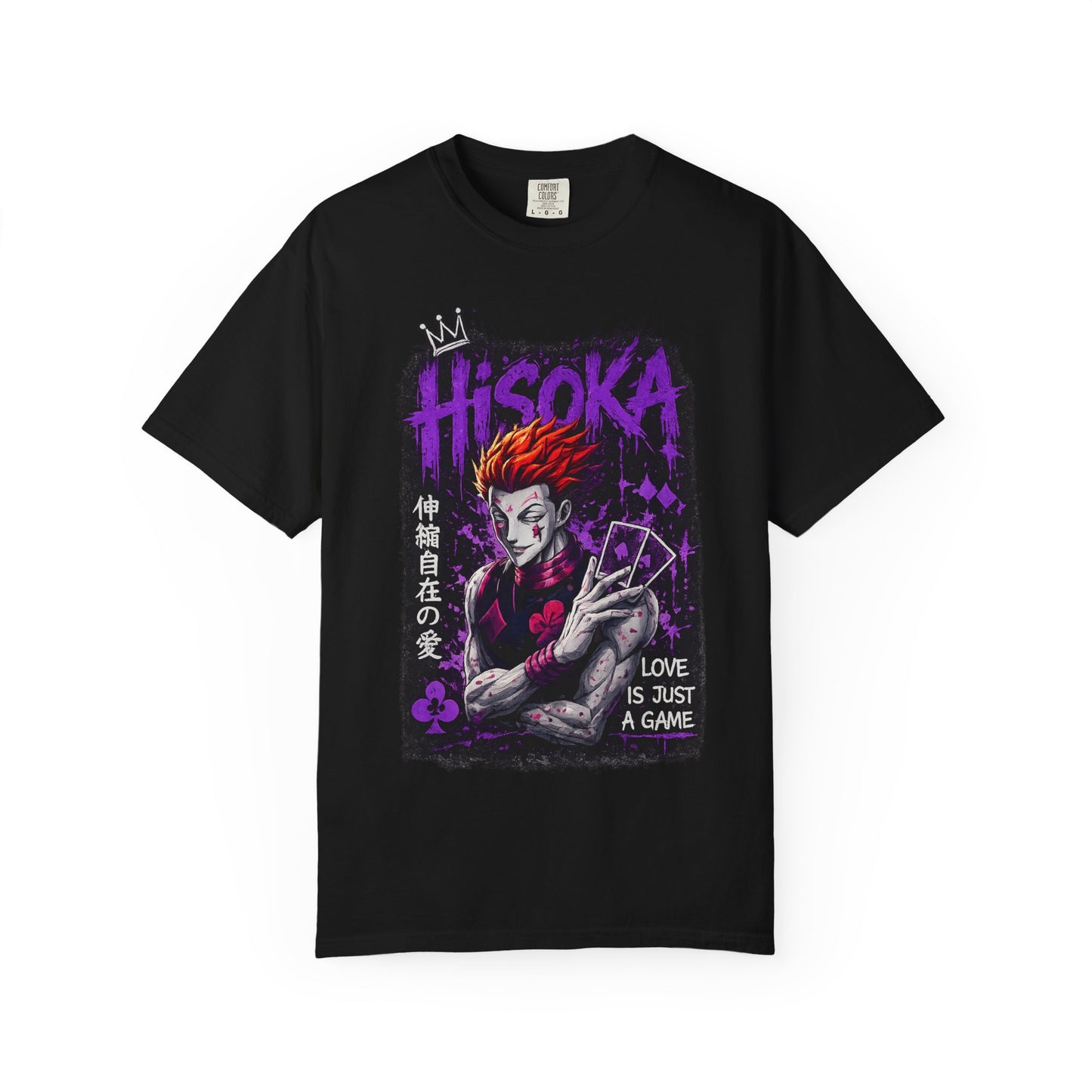 Hisoka Anime Graphic T-Shirt — "Love Is Just a Game" Villain Tee