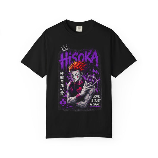 Hisoka Anime Graphic T-Shirt — "Love Is Just a Game" Villain Tee