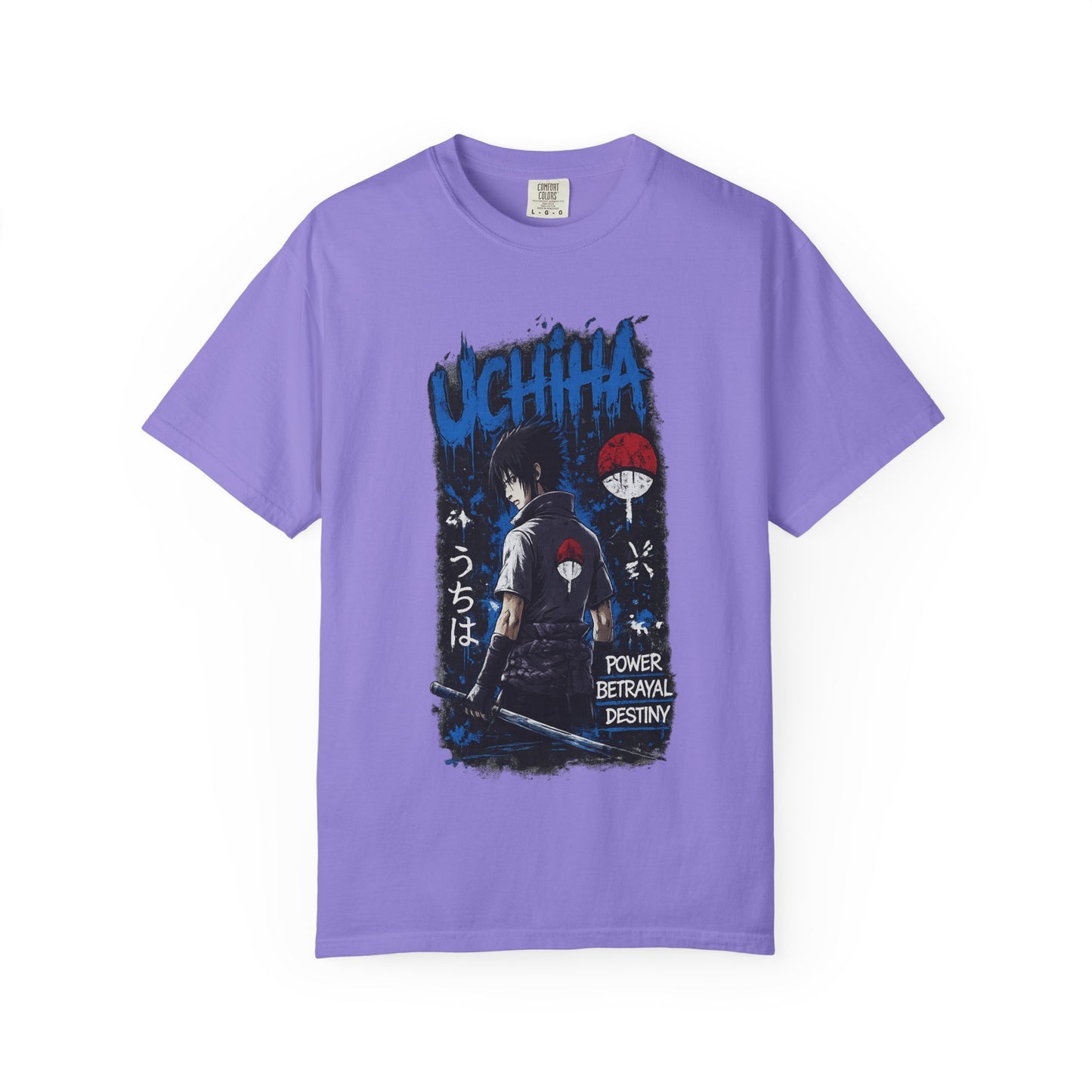 Uchiha Clan Graphic T-Shirt — Anime Sasuke Poster Design