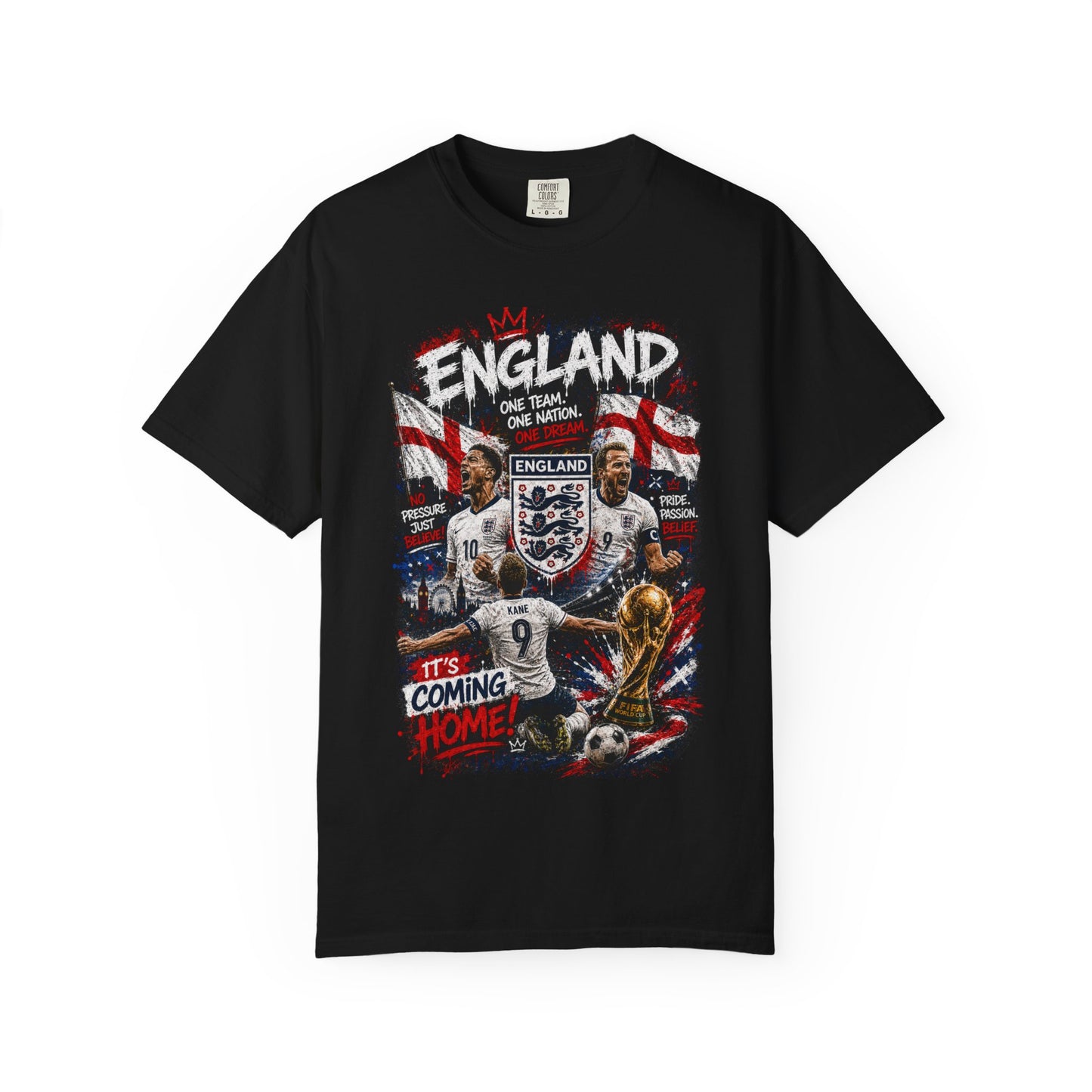England Football Squad T-shirt | It’s Coming Home World Cup Soccer Tee