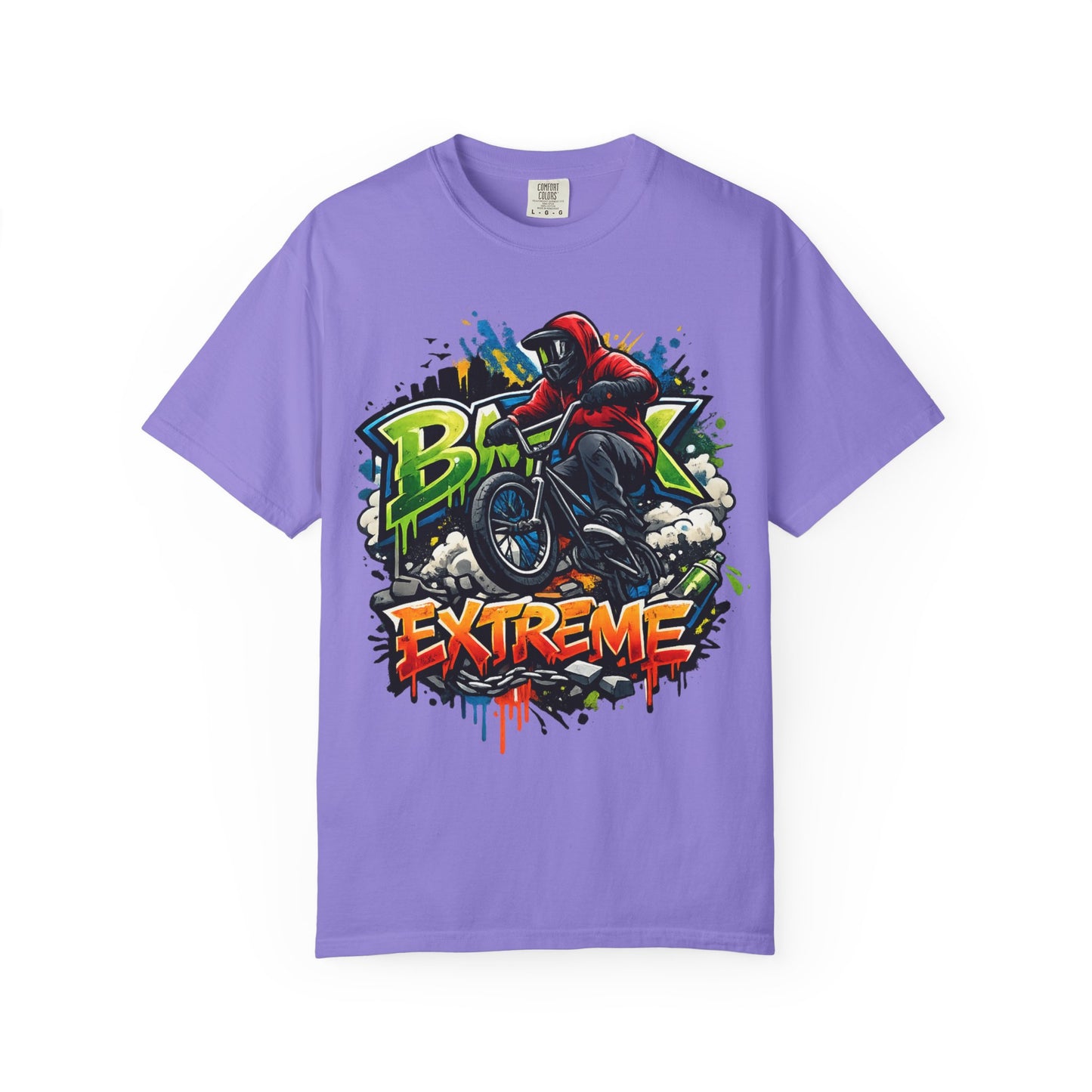Extreme BMX Rider T-Shirt — Graffiti Stunt Bike Tee