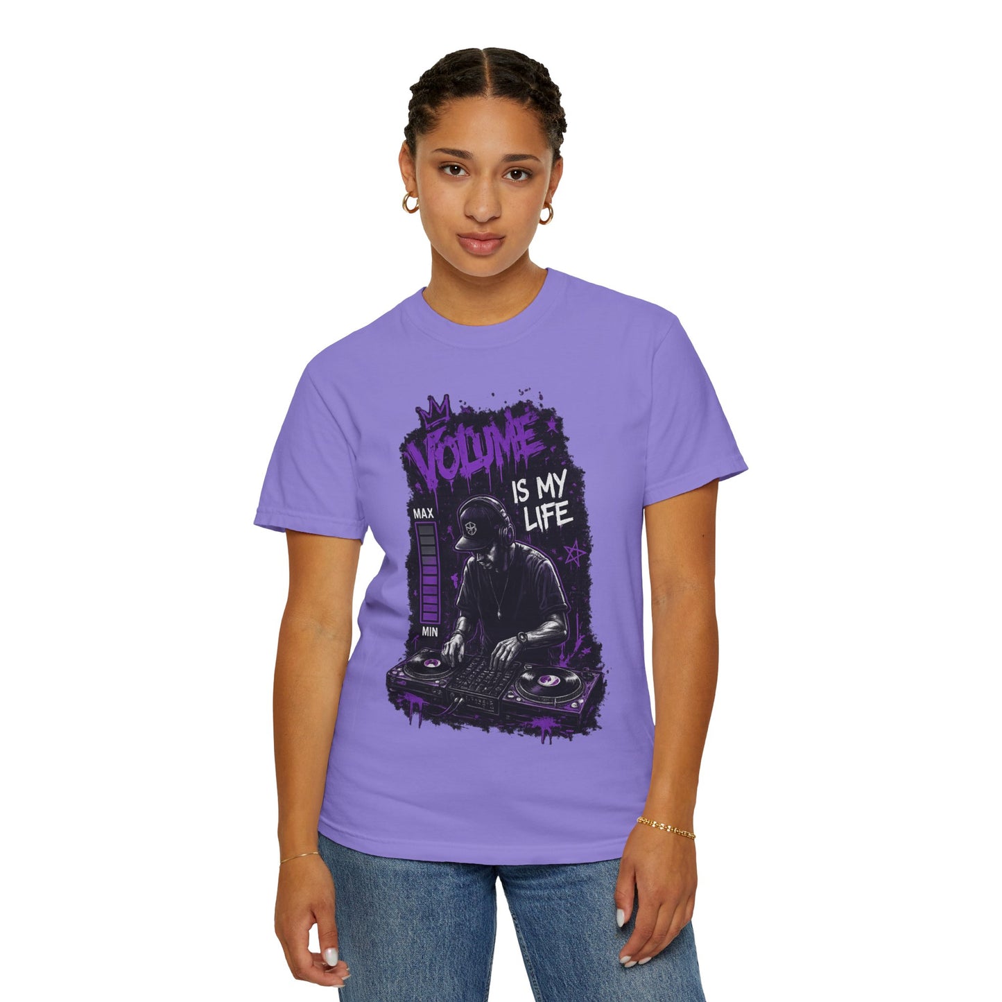 Volume Is My Life DJ T‑Shirt — Graphic Turntable Tee for Music Lovers