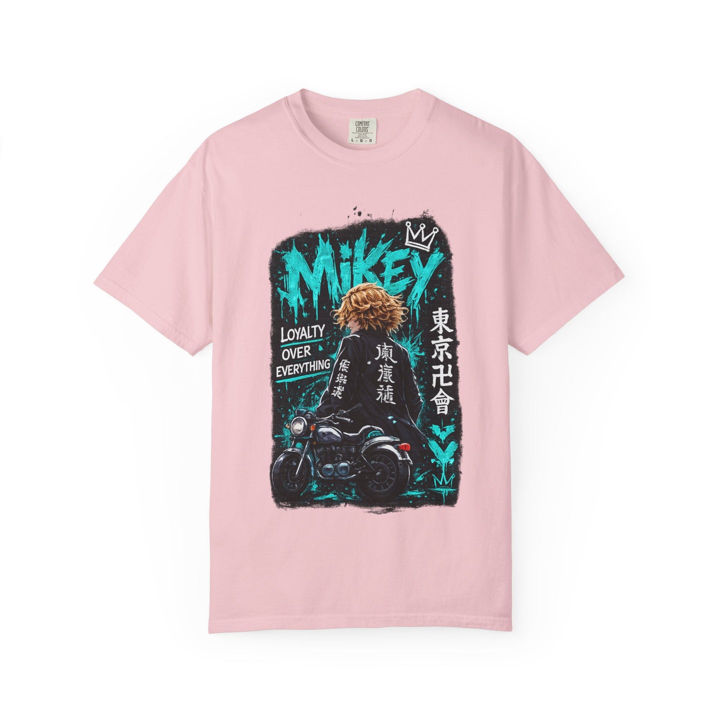 Mikey Motorcycle Graphic T-Shirt — "Loyalty Over Everything" Anime Streetwear