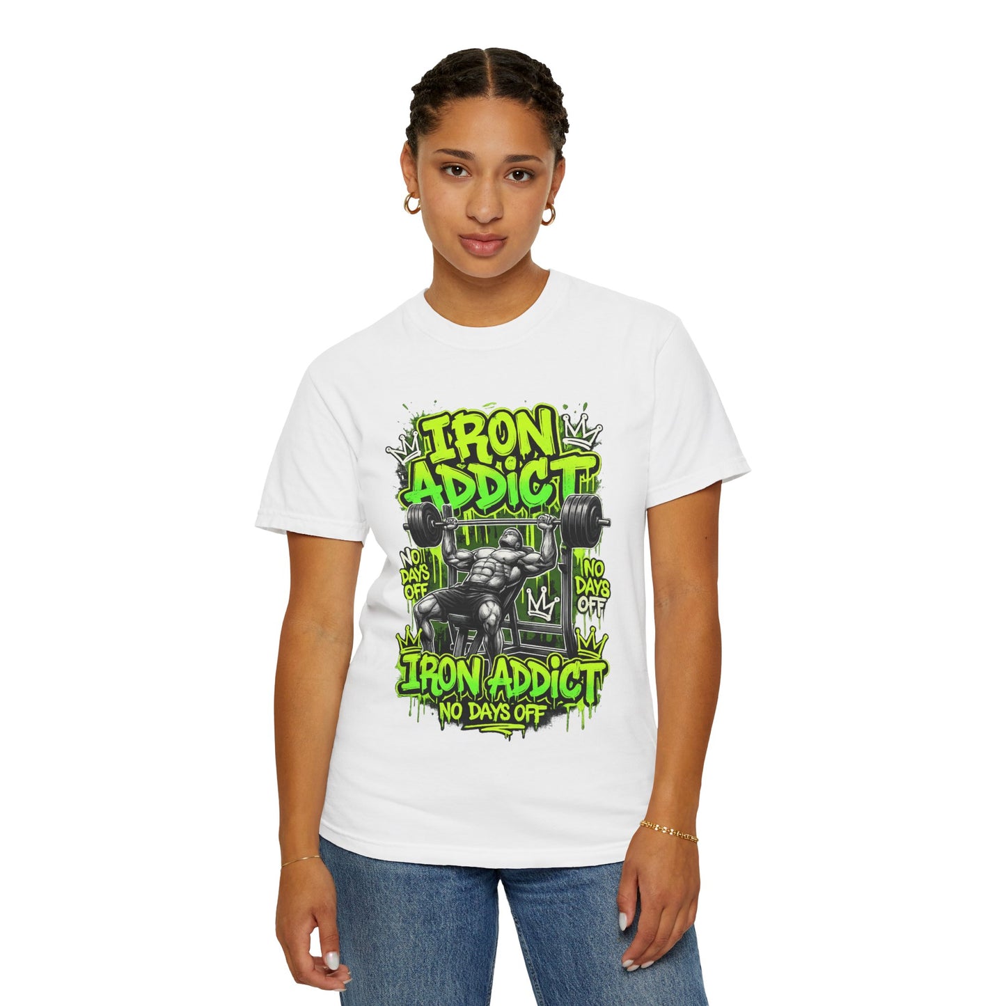 Iron Addict weightlifting graphic tee | T-Shirt